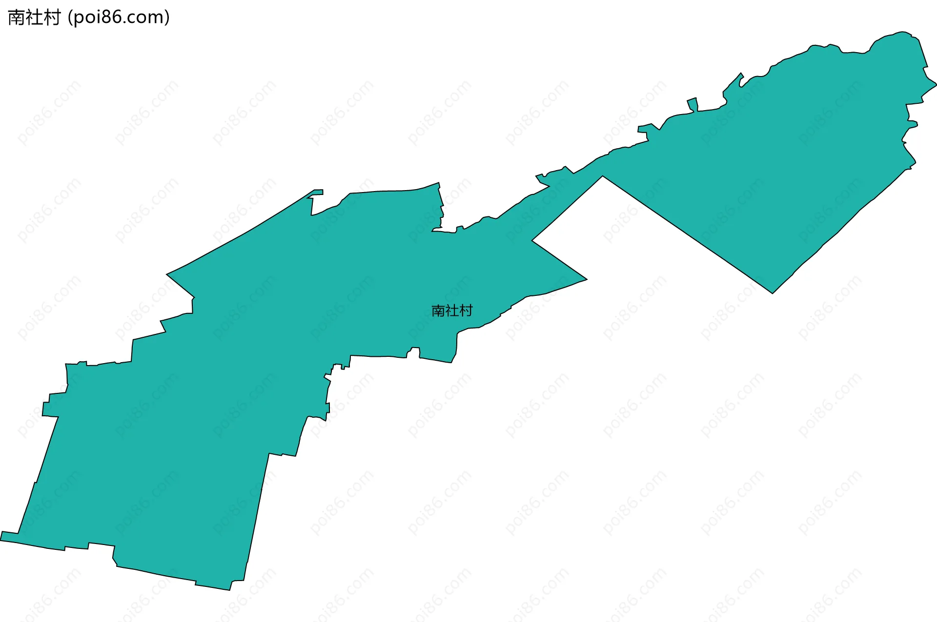 南社村边界地图