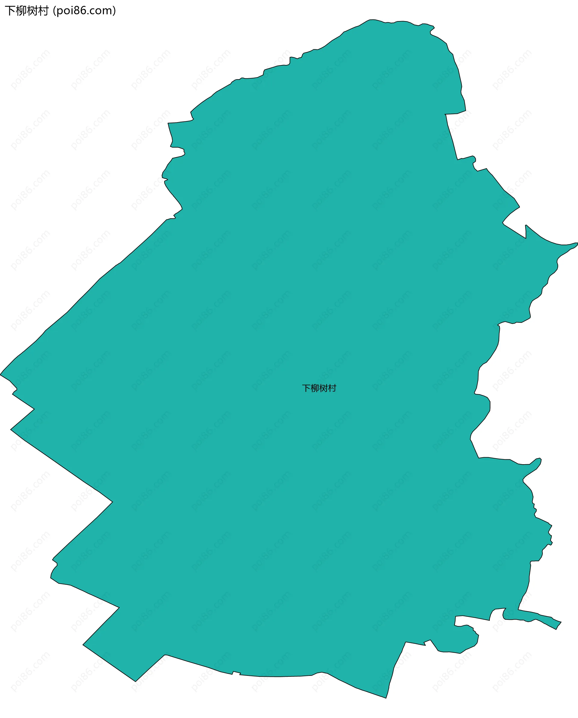 下柳树村边界地图