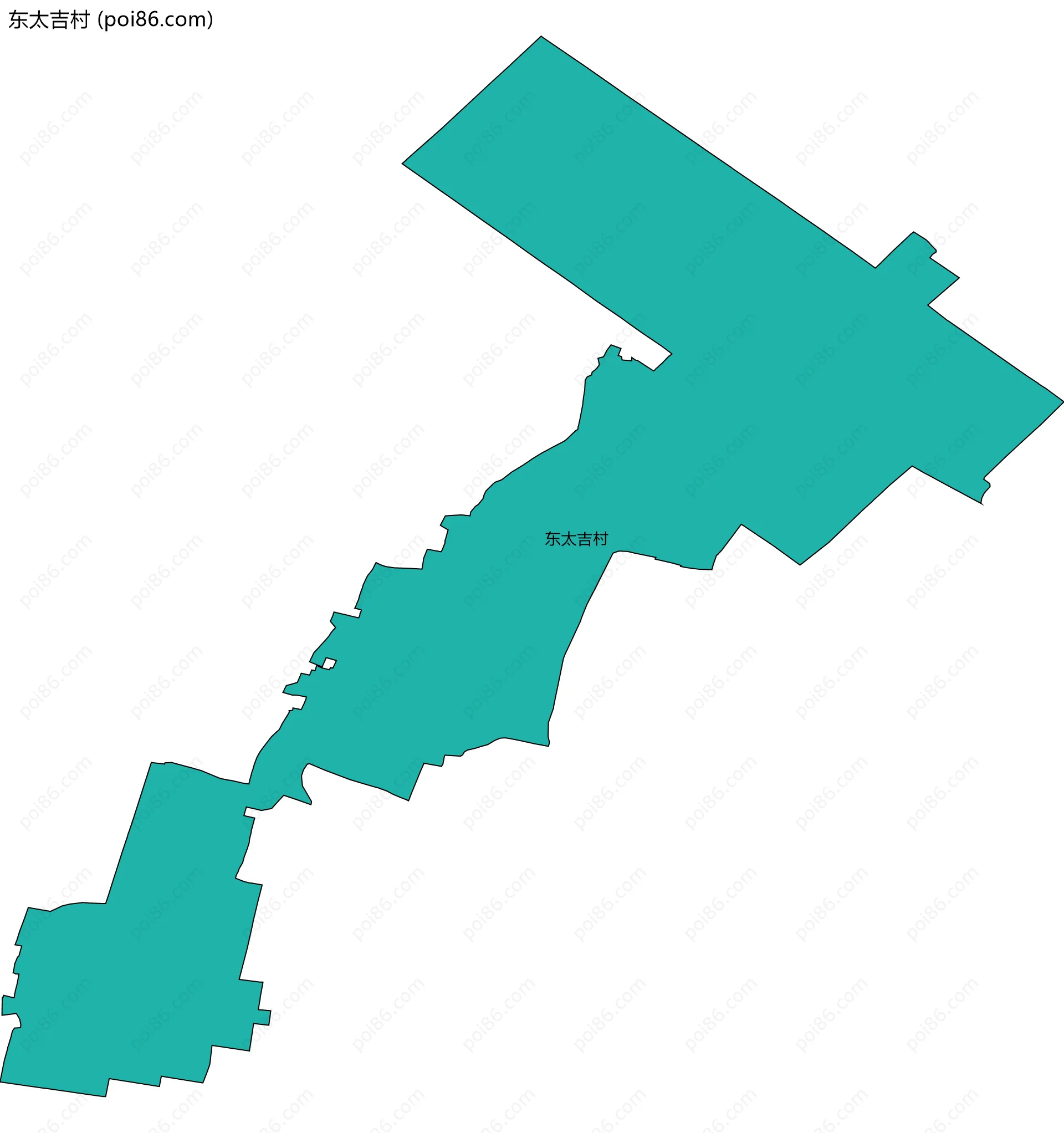 东太吉村边界地图