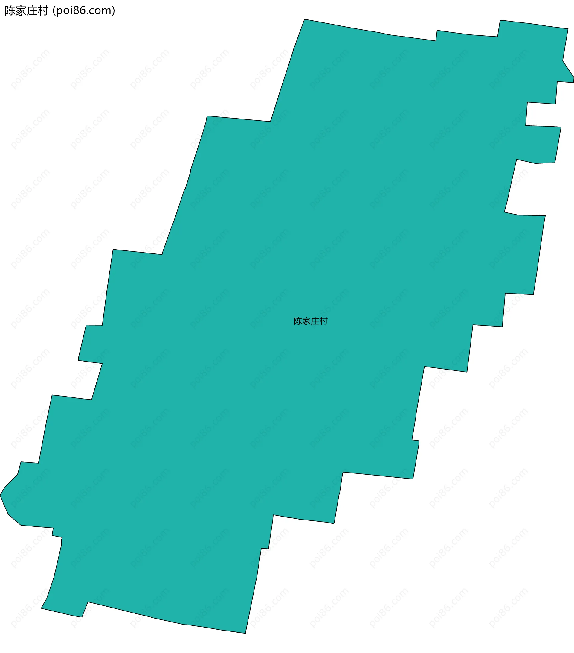 陈家庄村边界地图