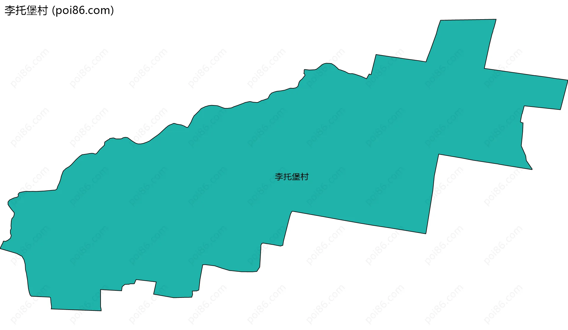 李托堡村边界地图