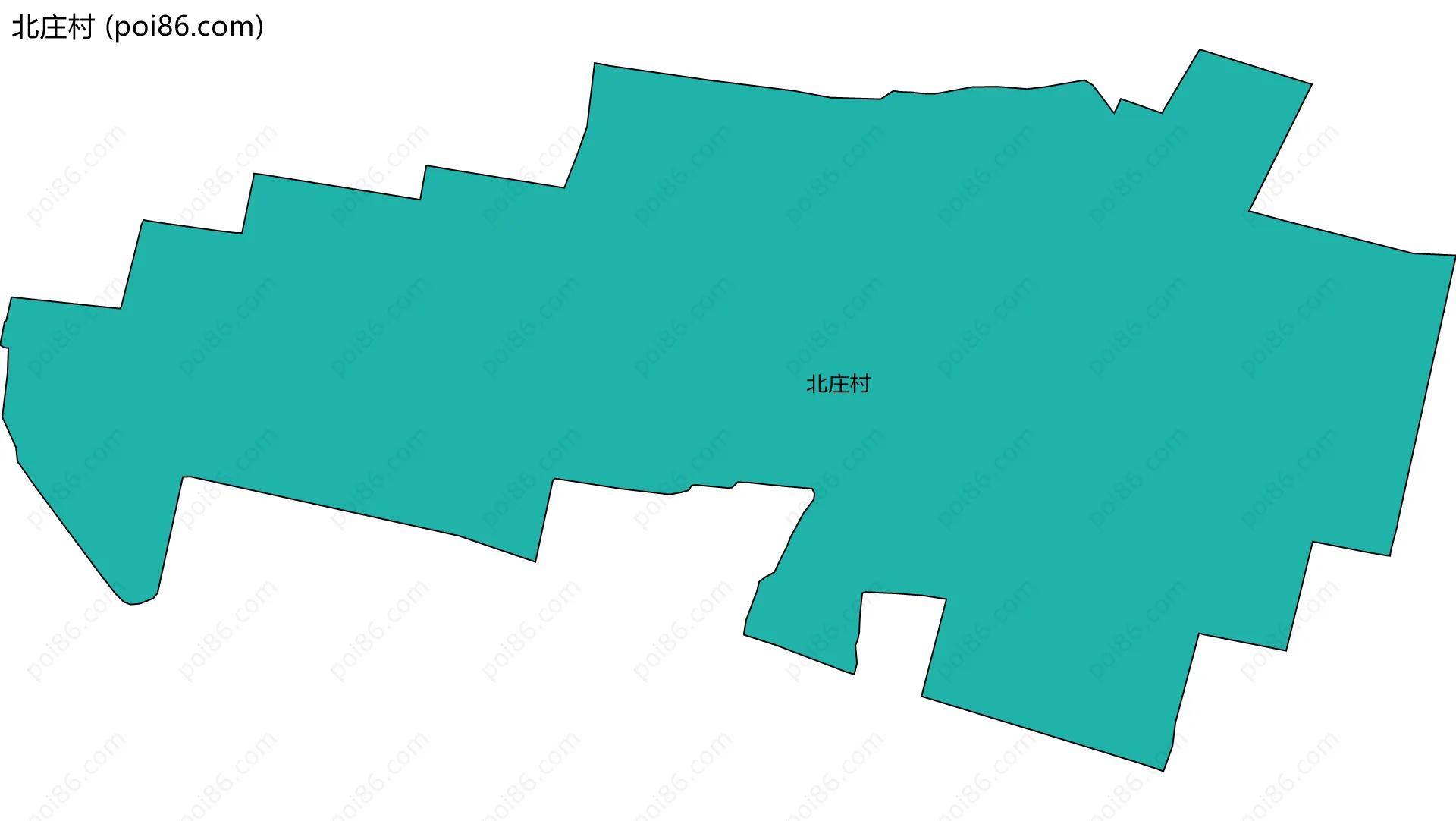 北庄村边界地图
