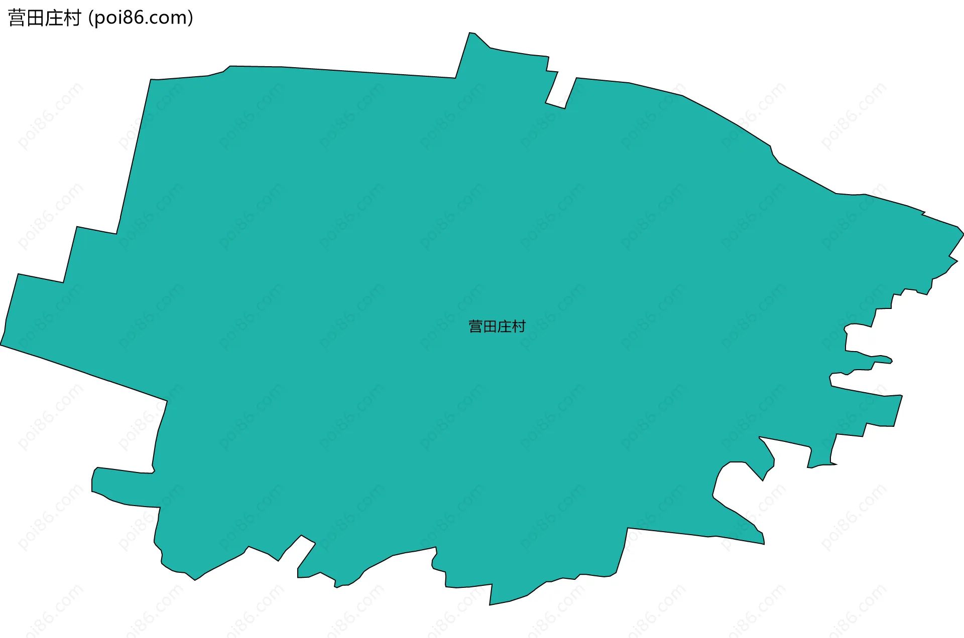 营田庄村边界地图
