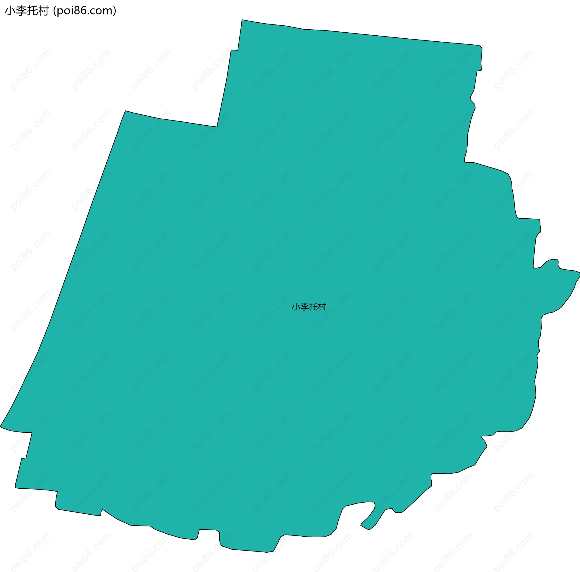 小李托村边界地图