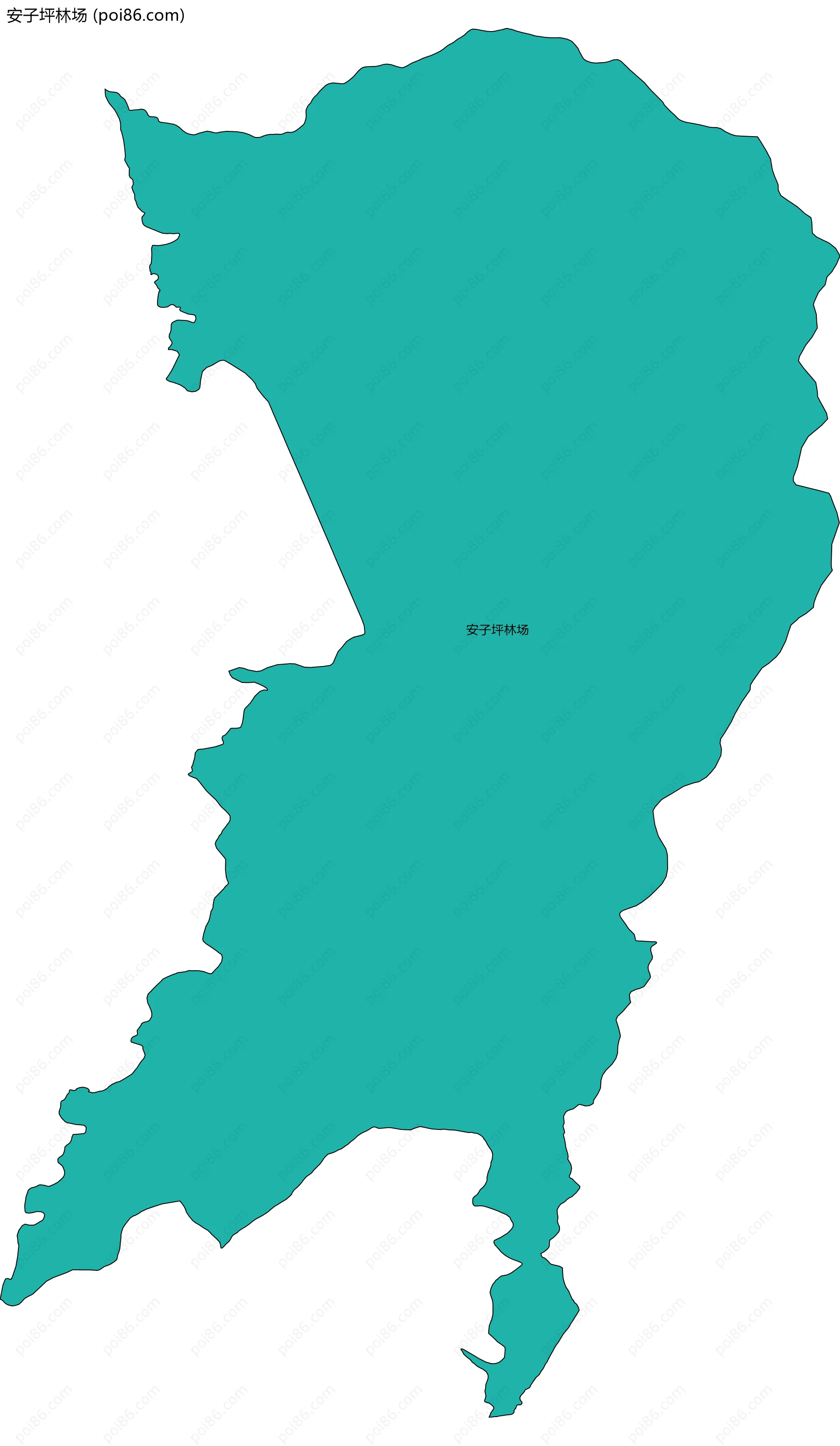 安子坪林场边界地图