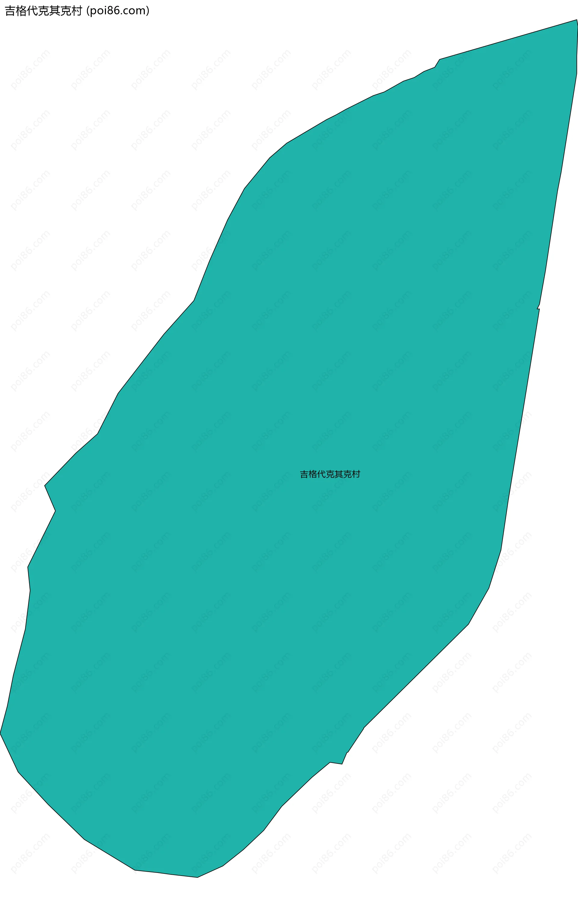 吉格代克其克村边界地图