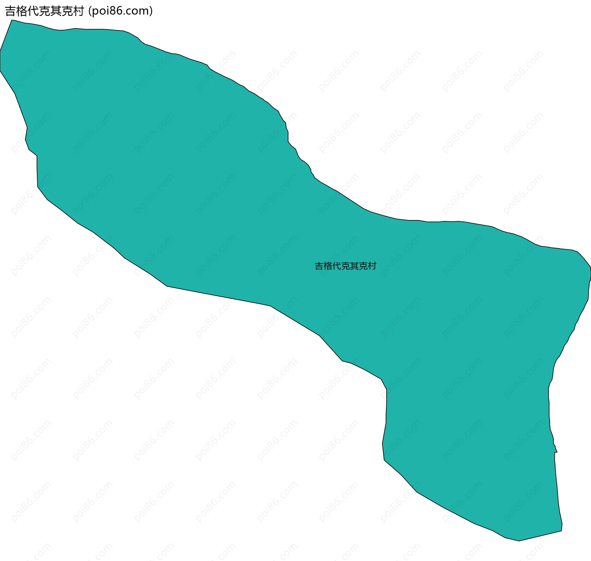 吉格代克其克村边界地图