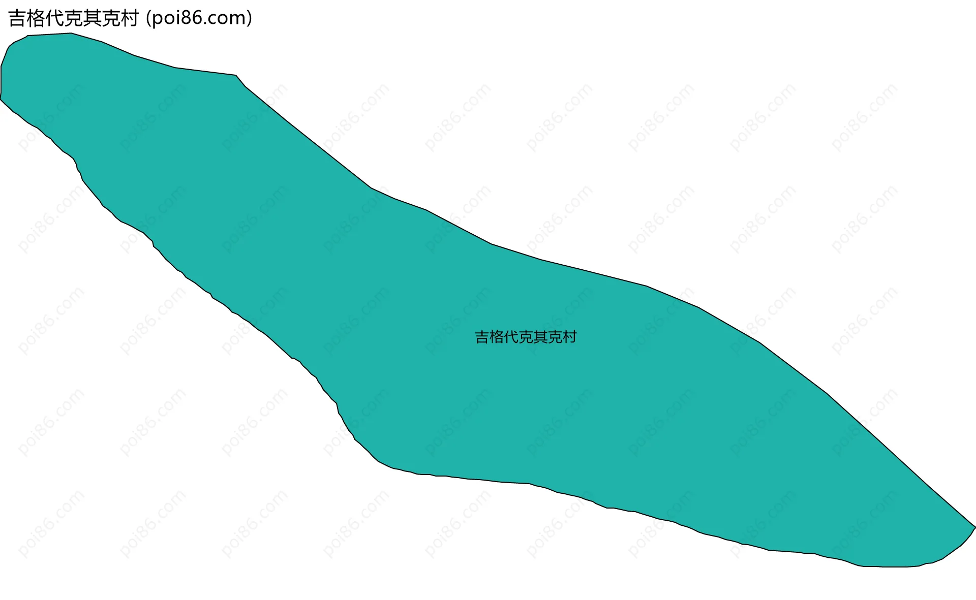 吉格代克其克村边界地图
