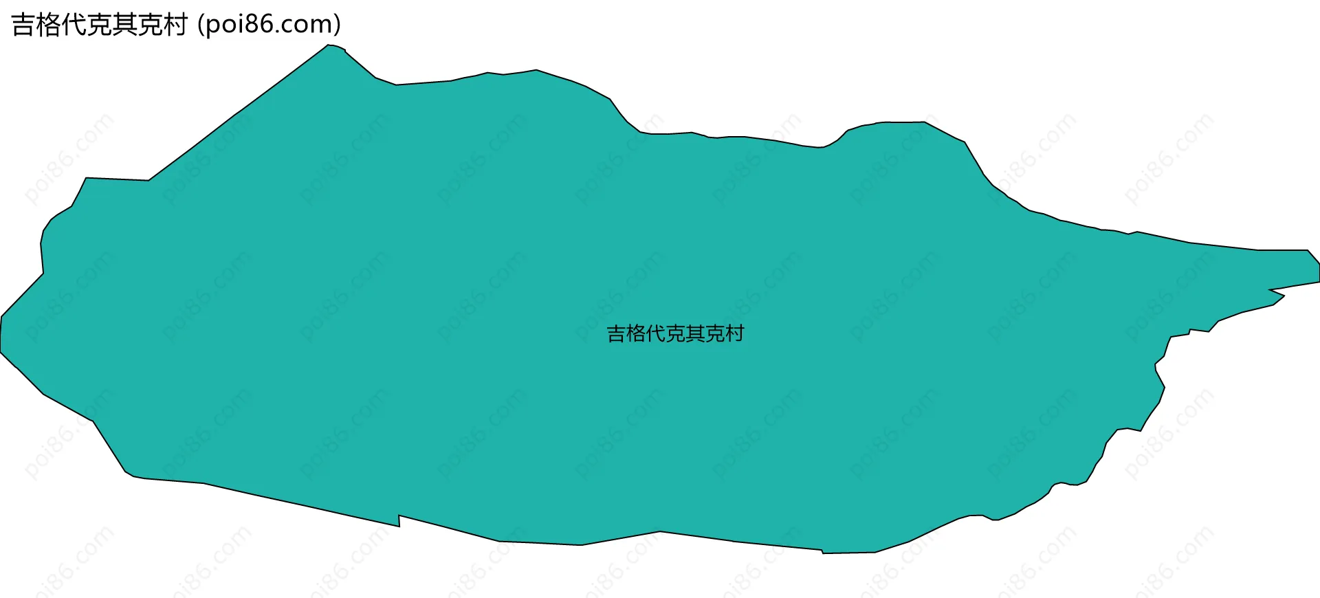 吉格代克其克村边界地图