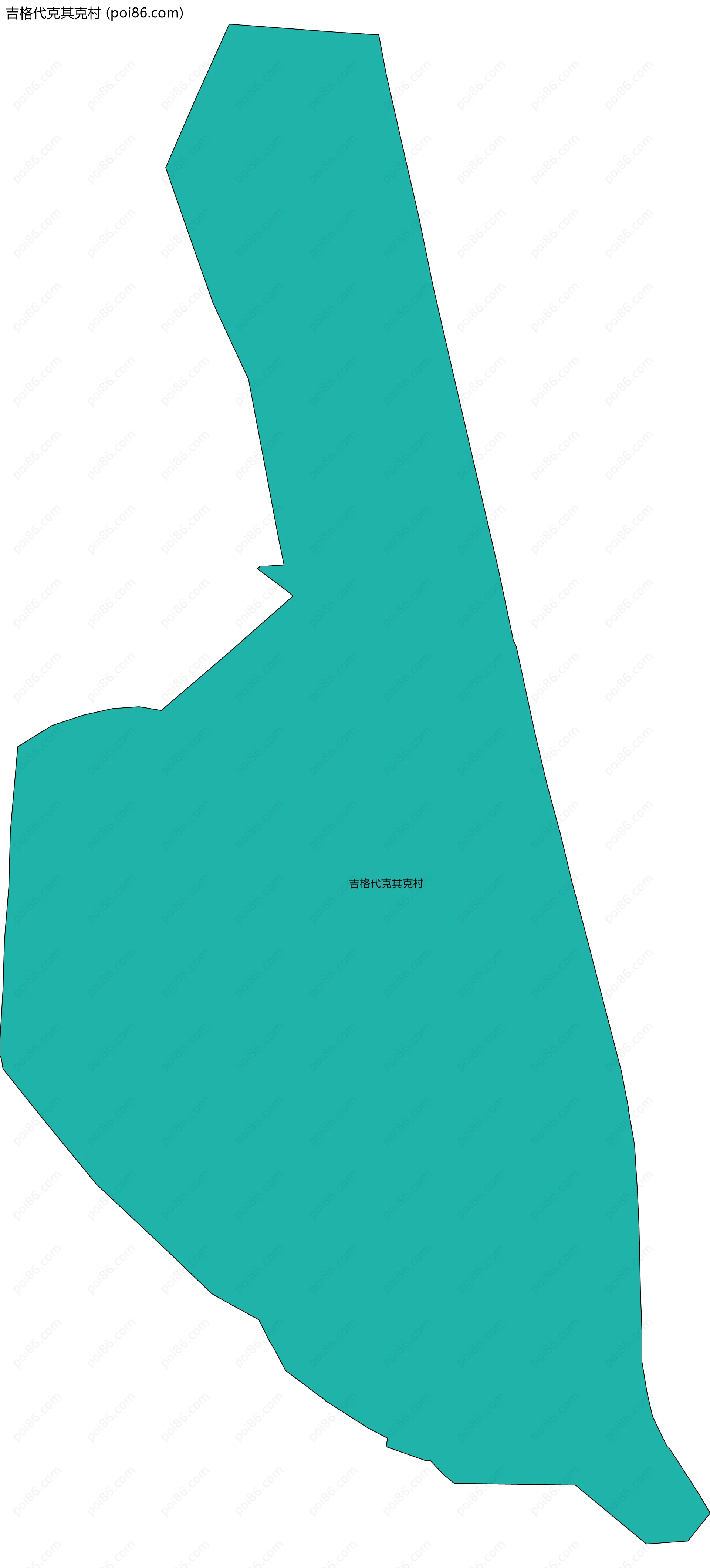 吉格代克其克村边界地图