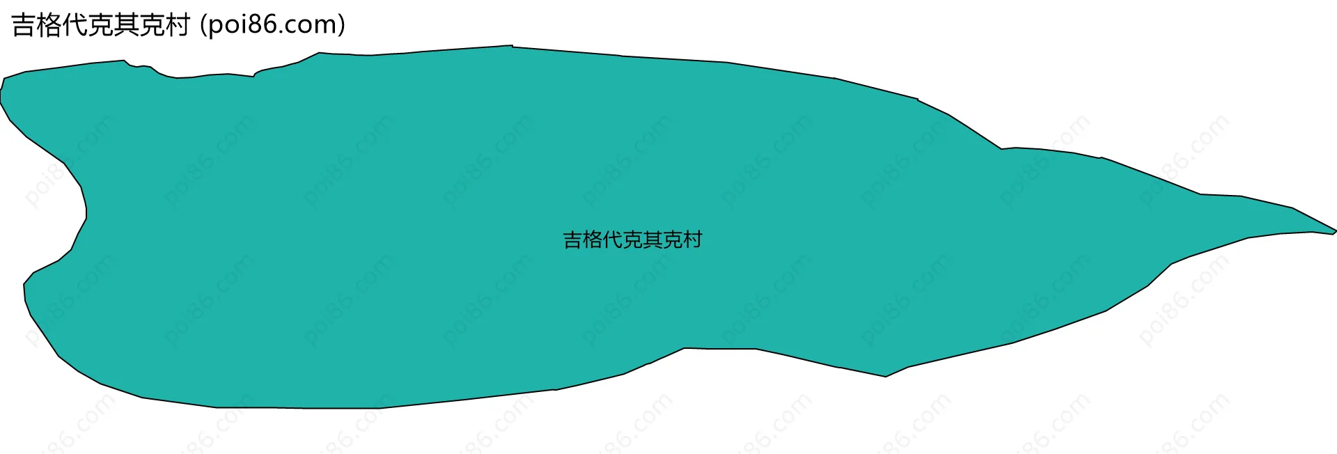 吉格代克其克村边界地图