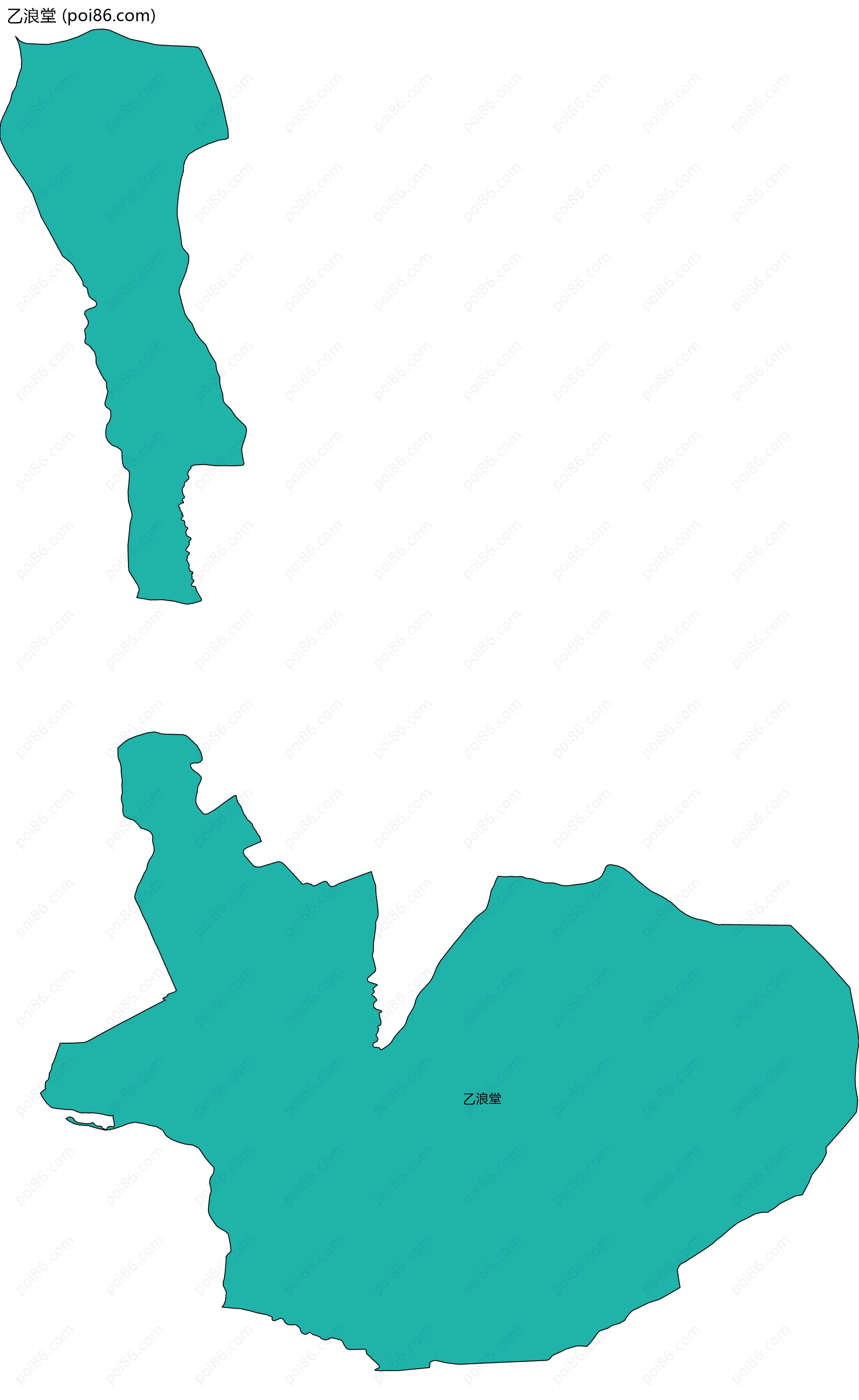 乙浪堂边界地图