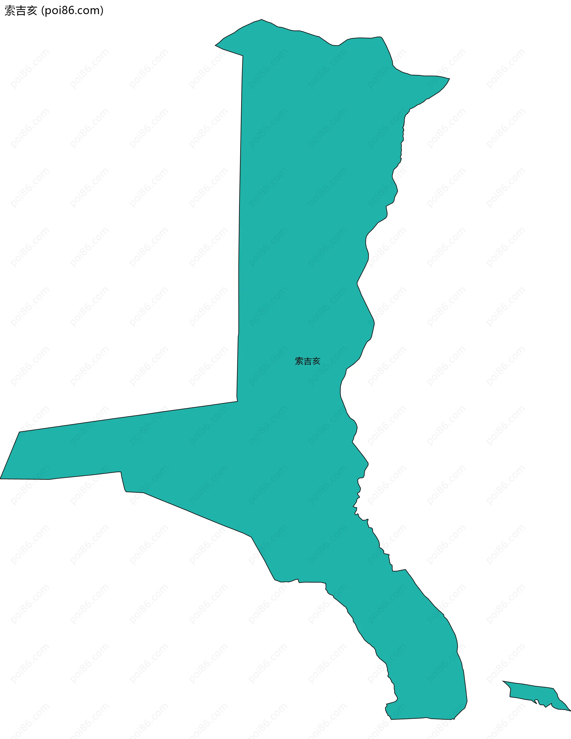索吉亥边界地图