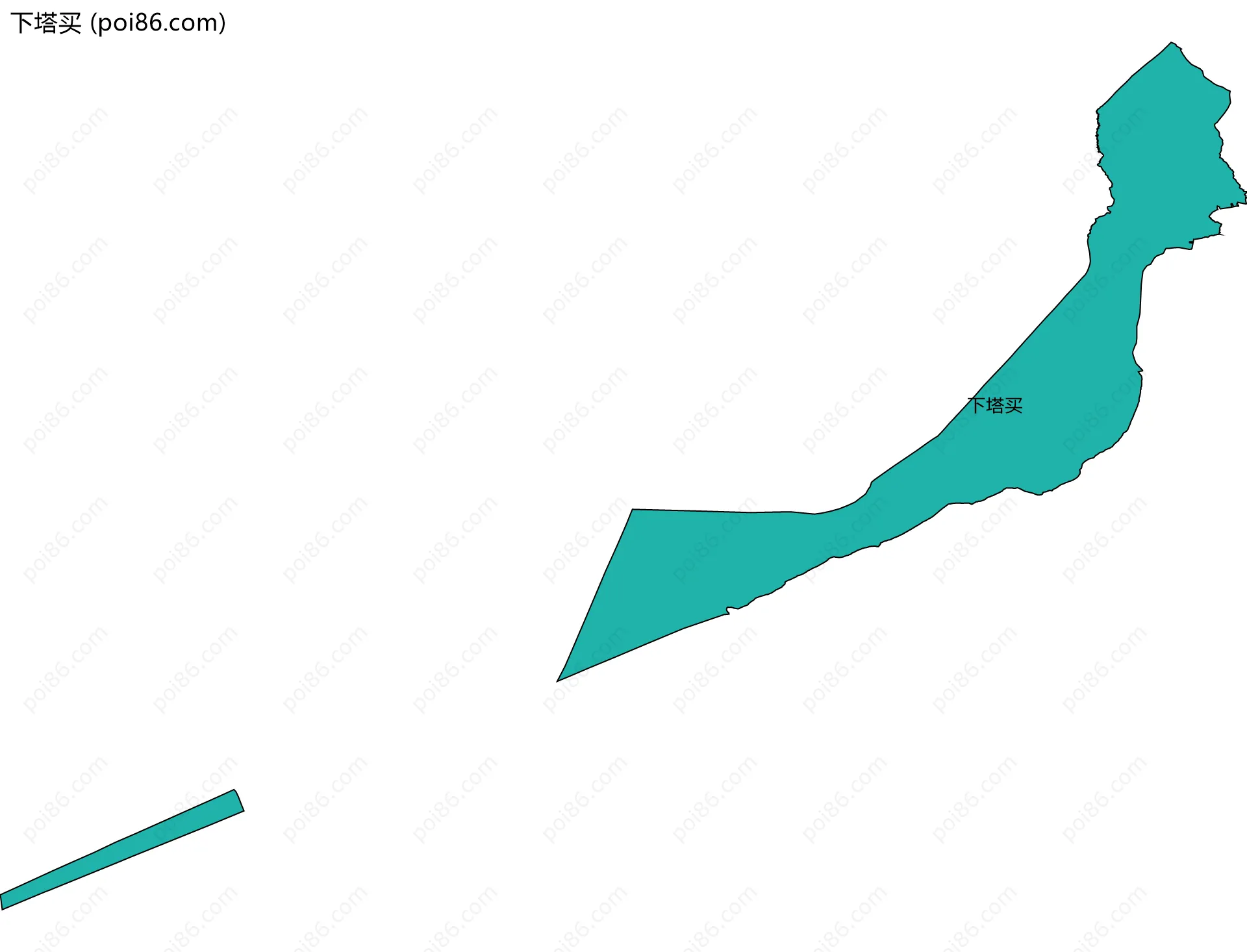 下塔买边界地图