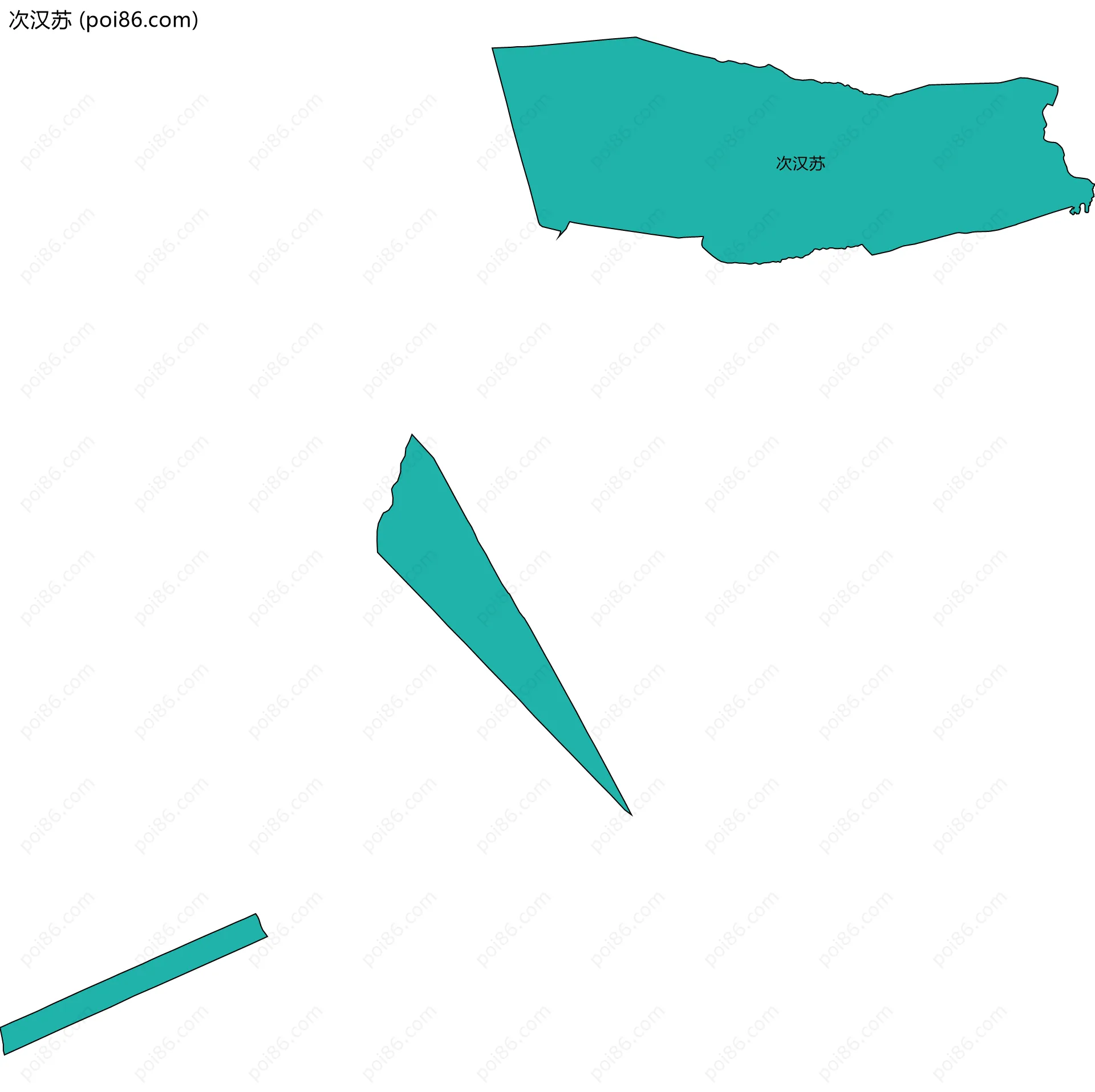 次汉苏边界地图