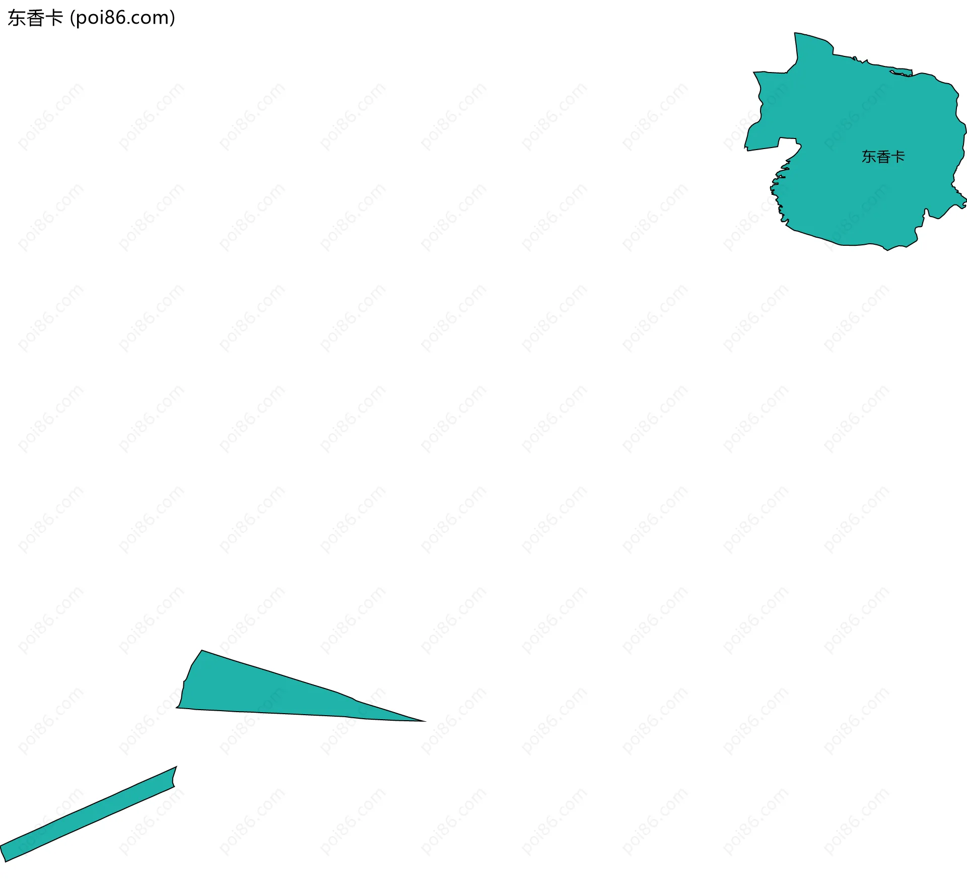 东香卡边界地图