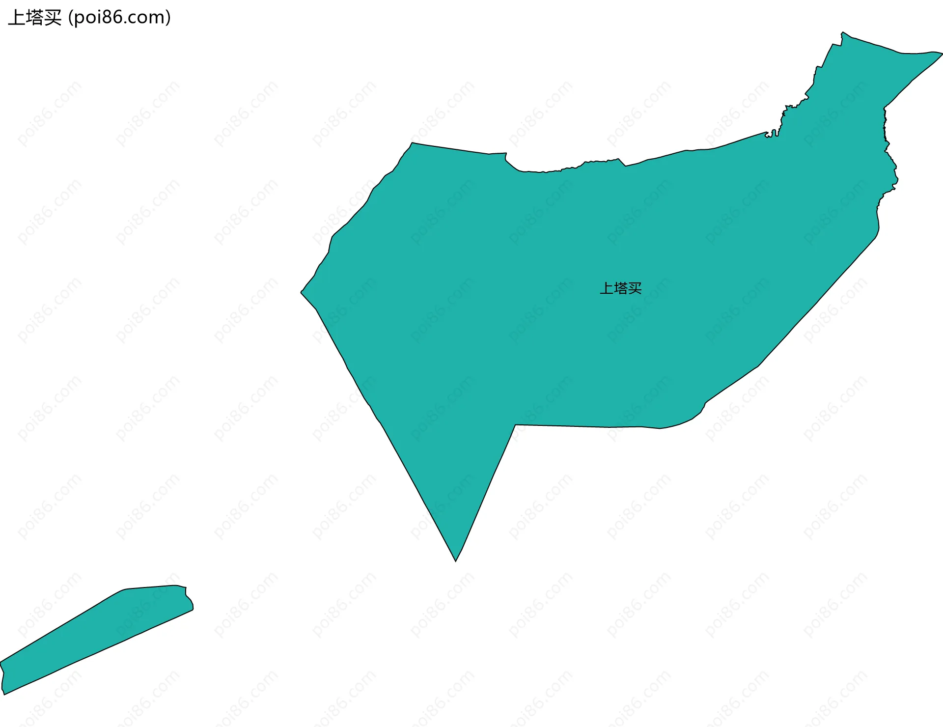 上塔买边界地图
