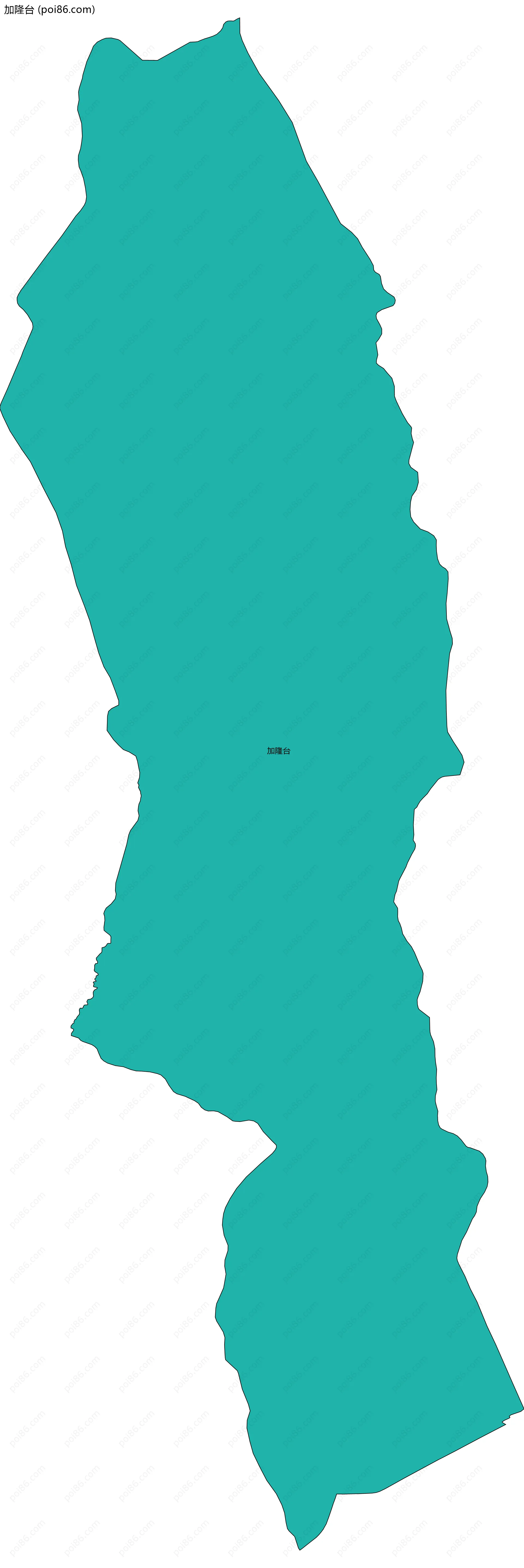 加隆台边界地图