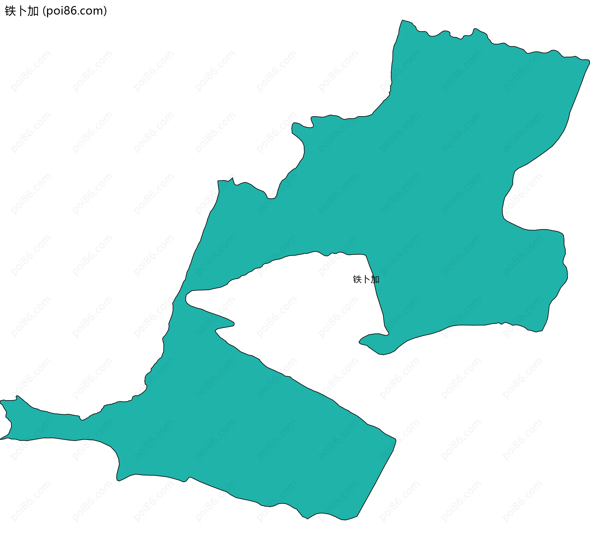 铁卜加边界地图