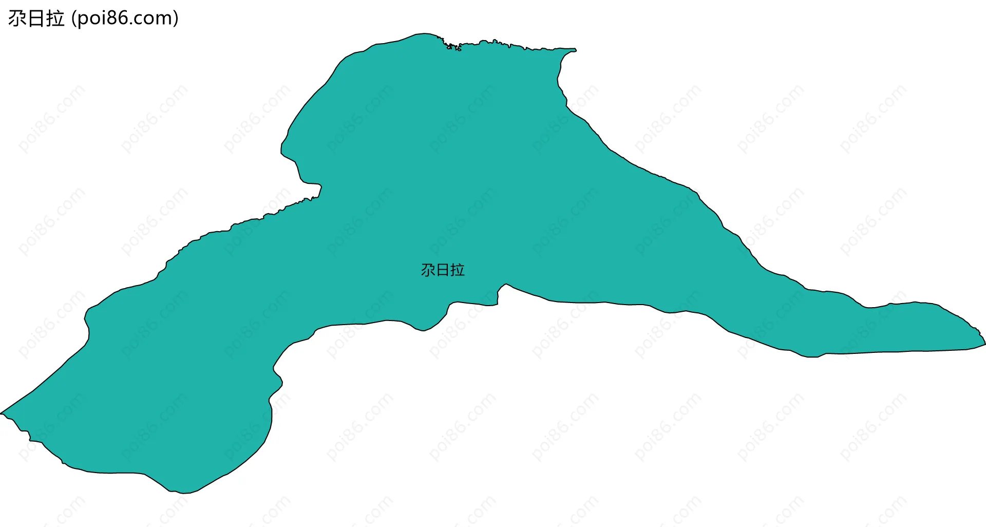 尕日拉边界地图