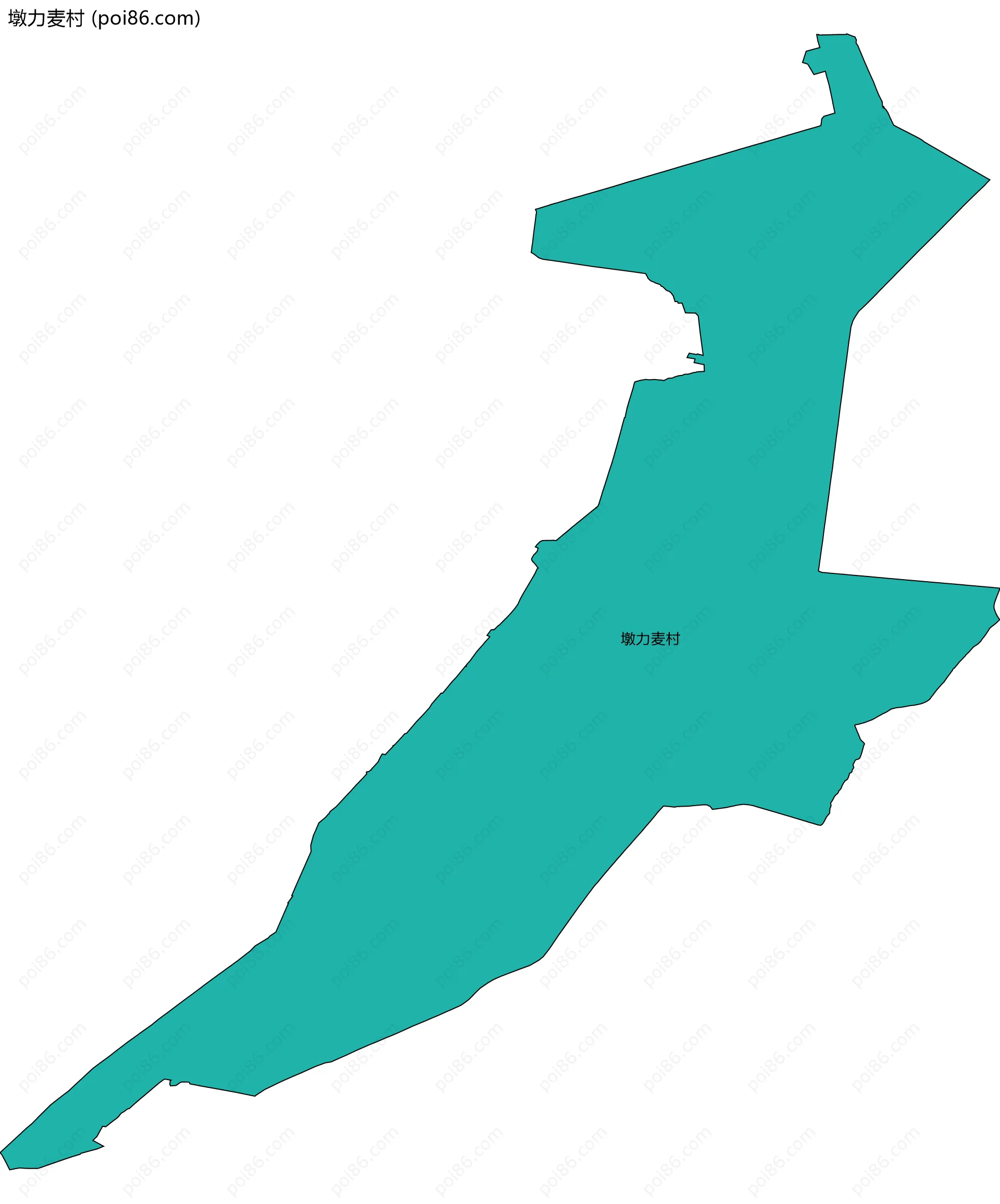 墩力麦村边界地图