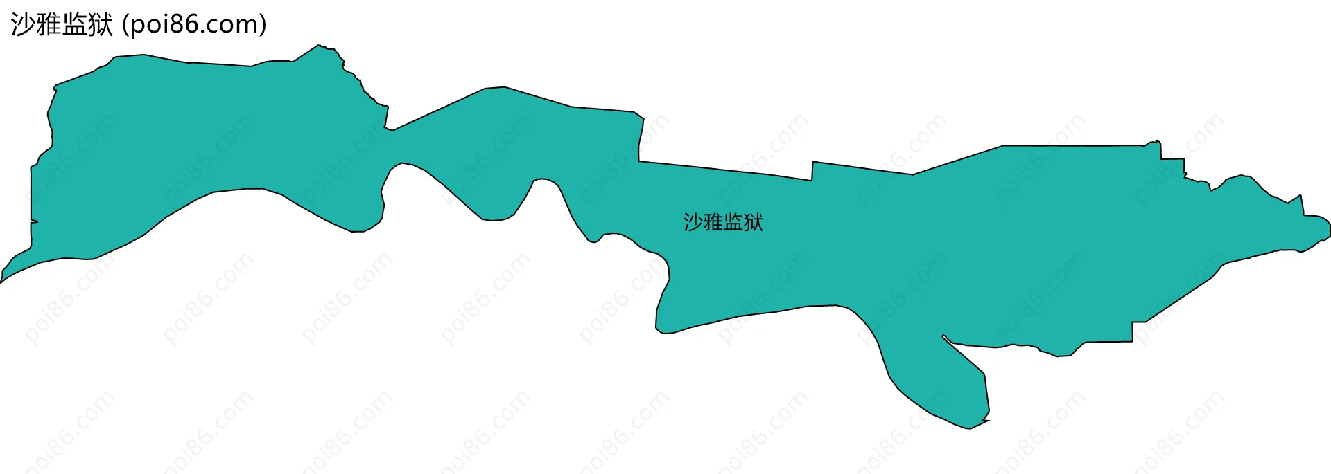 沙雅监狱边界地图