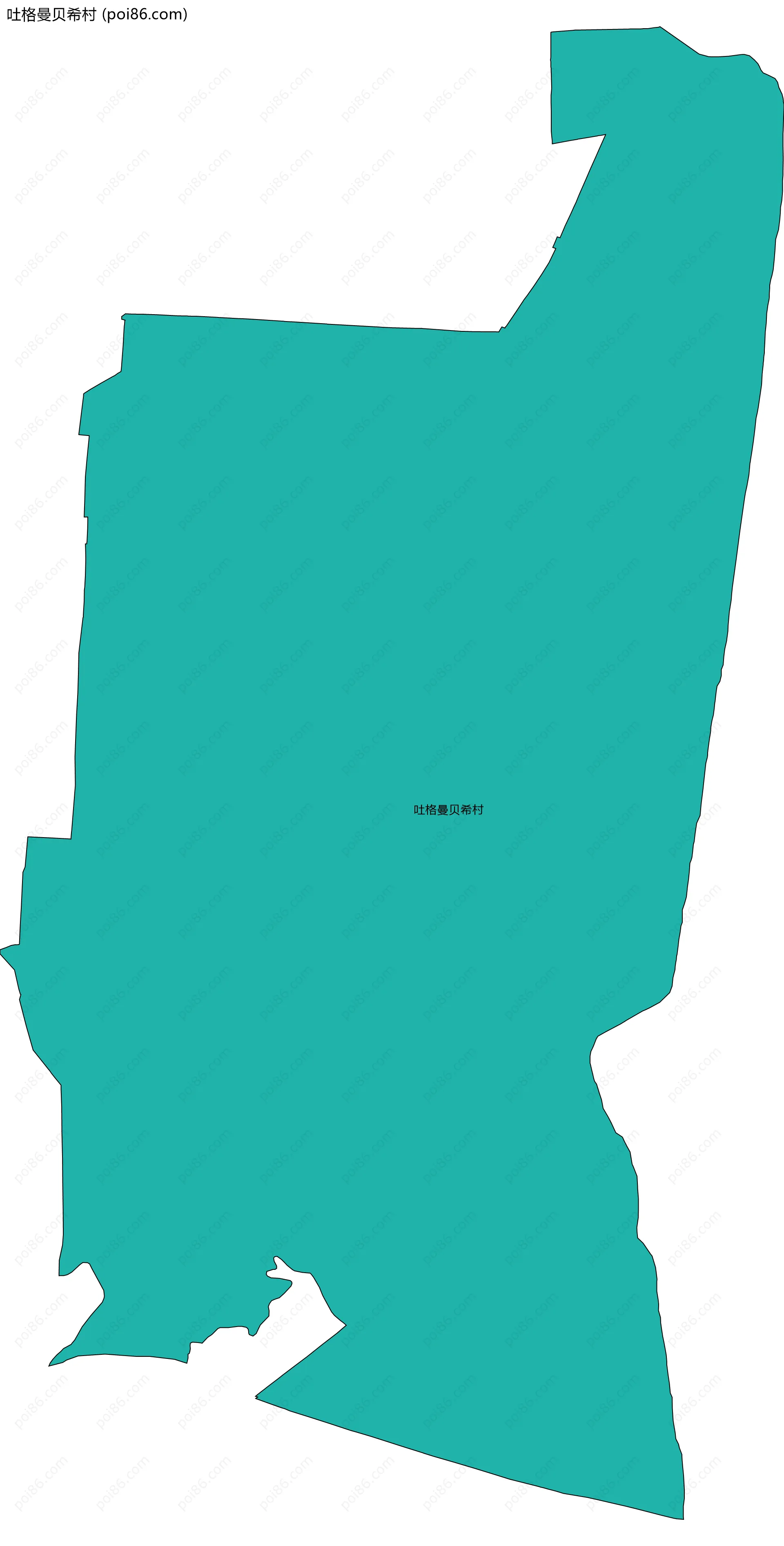 吐格曼贝希村边界地图