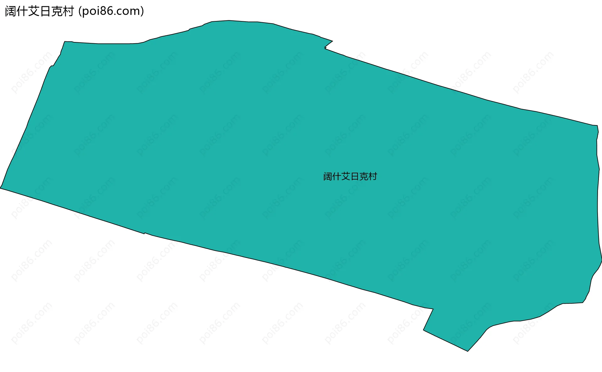 阔什艾日克村边界地图