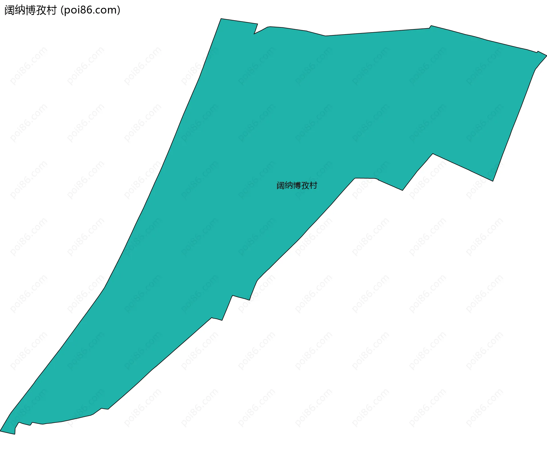 阔纳博孜村边界地图