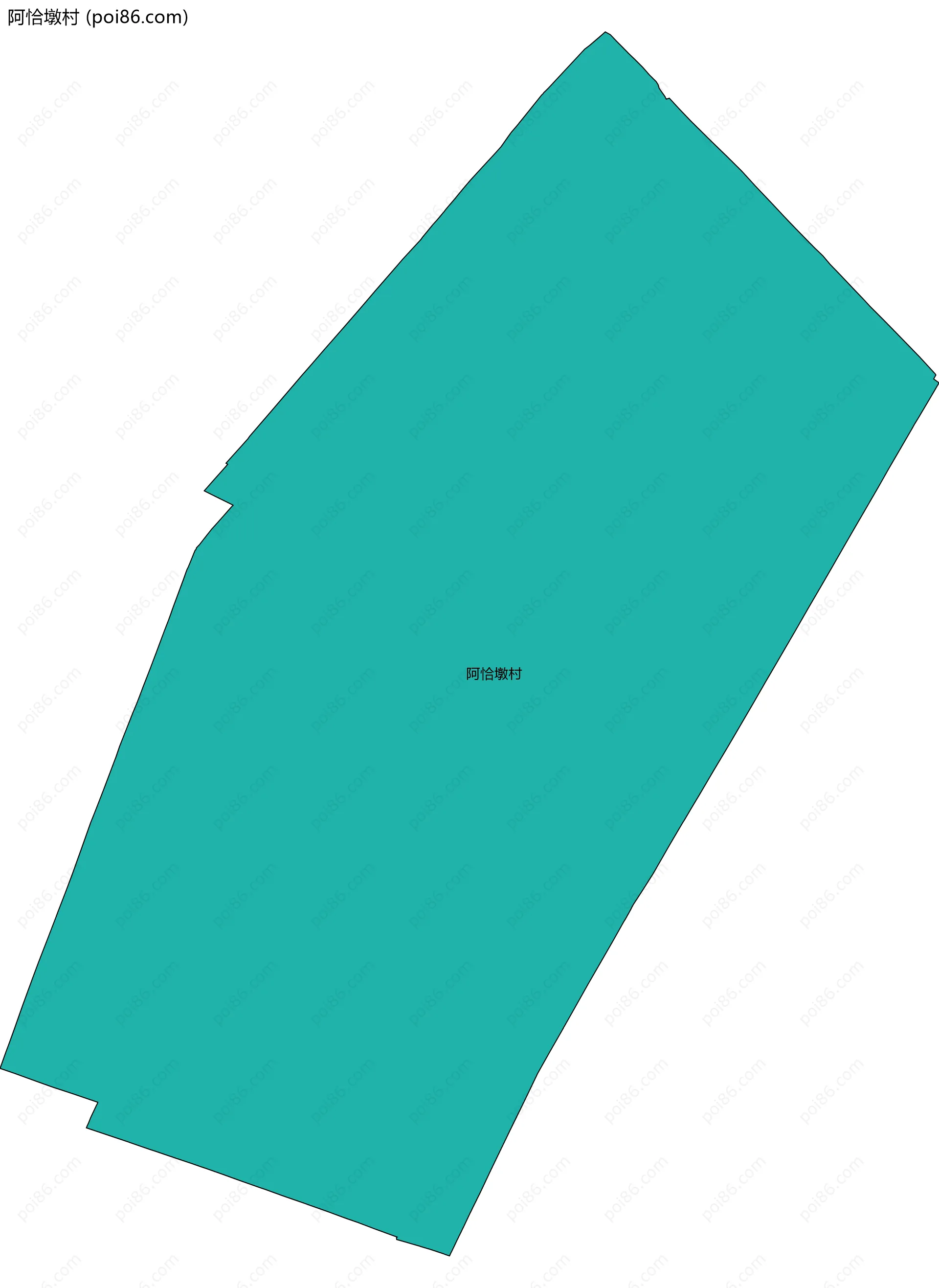 阿恰墩村边界地图