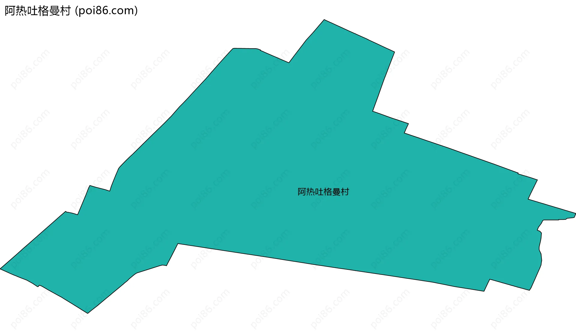 阿热吐格曼村边界地图