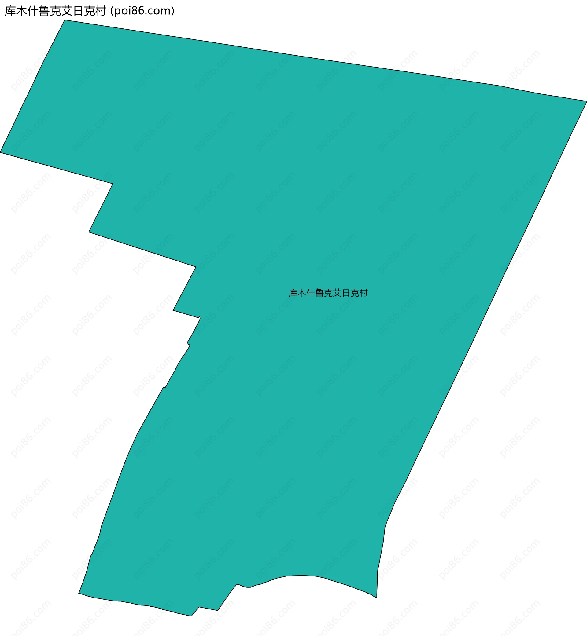 库木什鲁克艾日克村边界地图