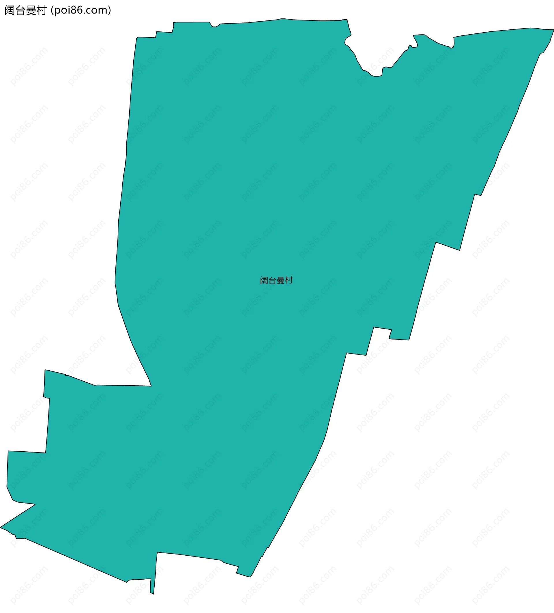 阔台曼村边界地图