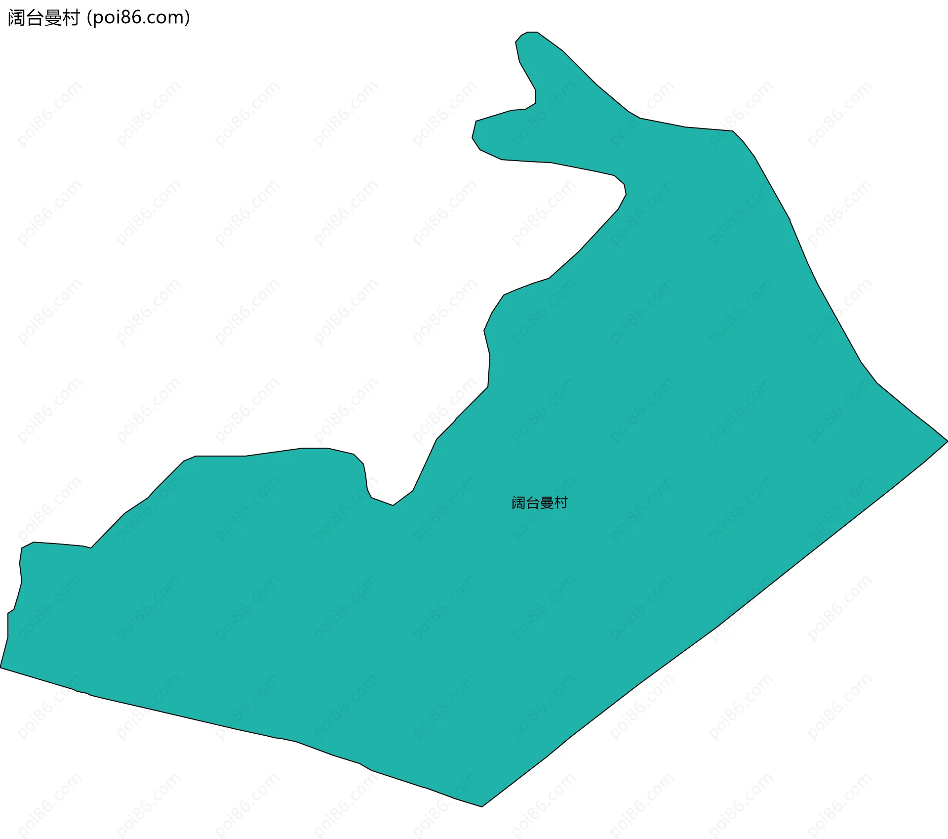 阔台曼村边界地图