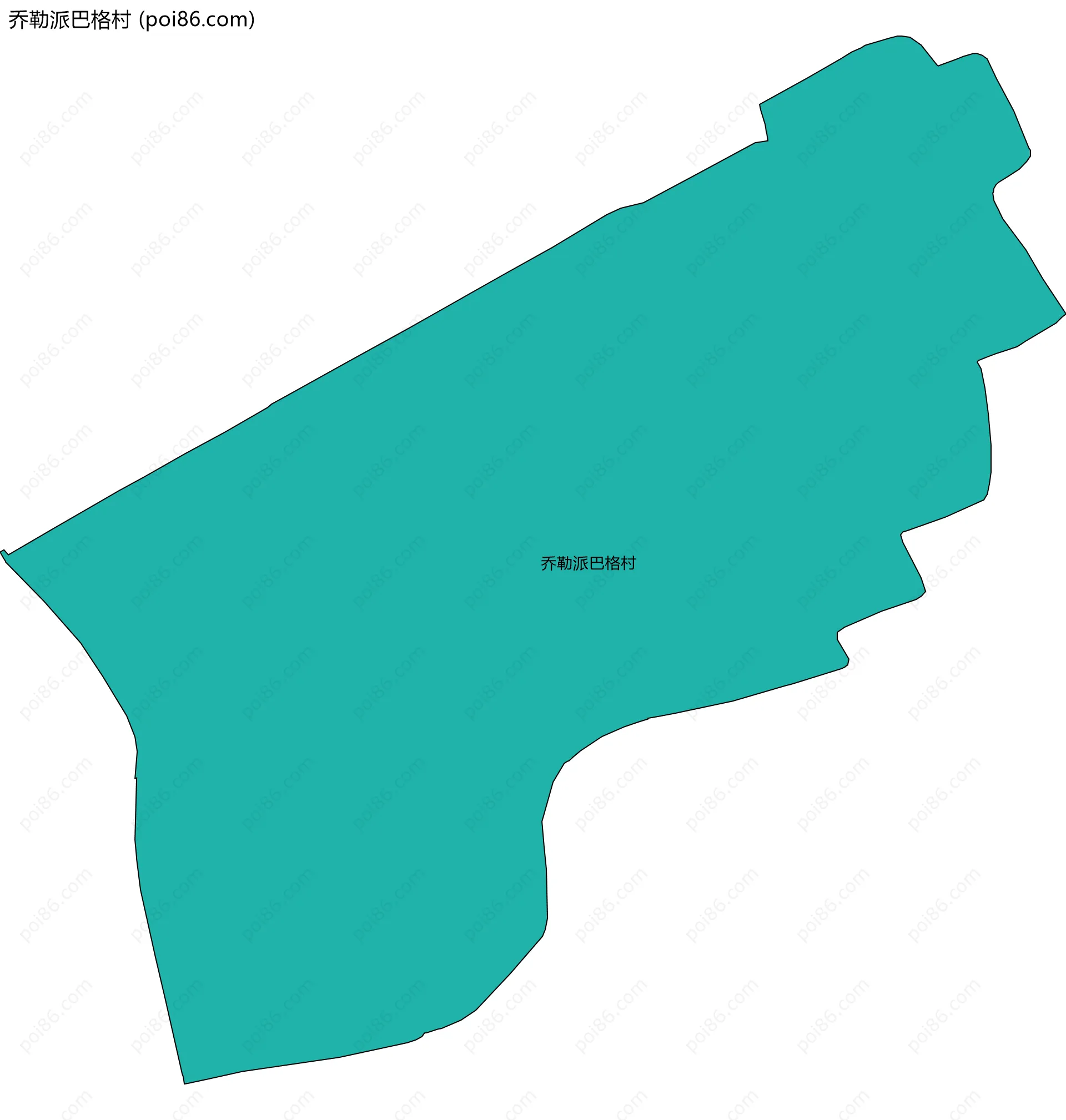 乔勒派巴格村边界地图