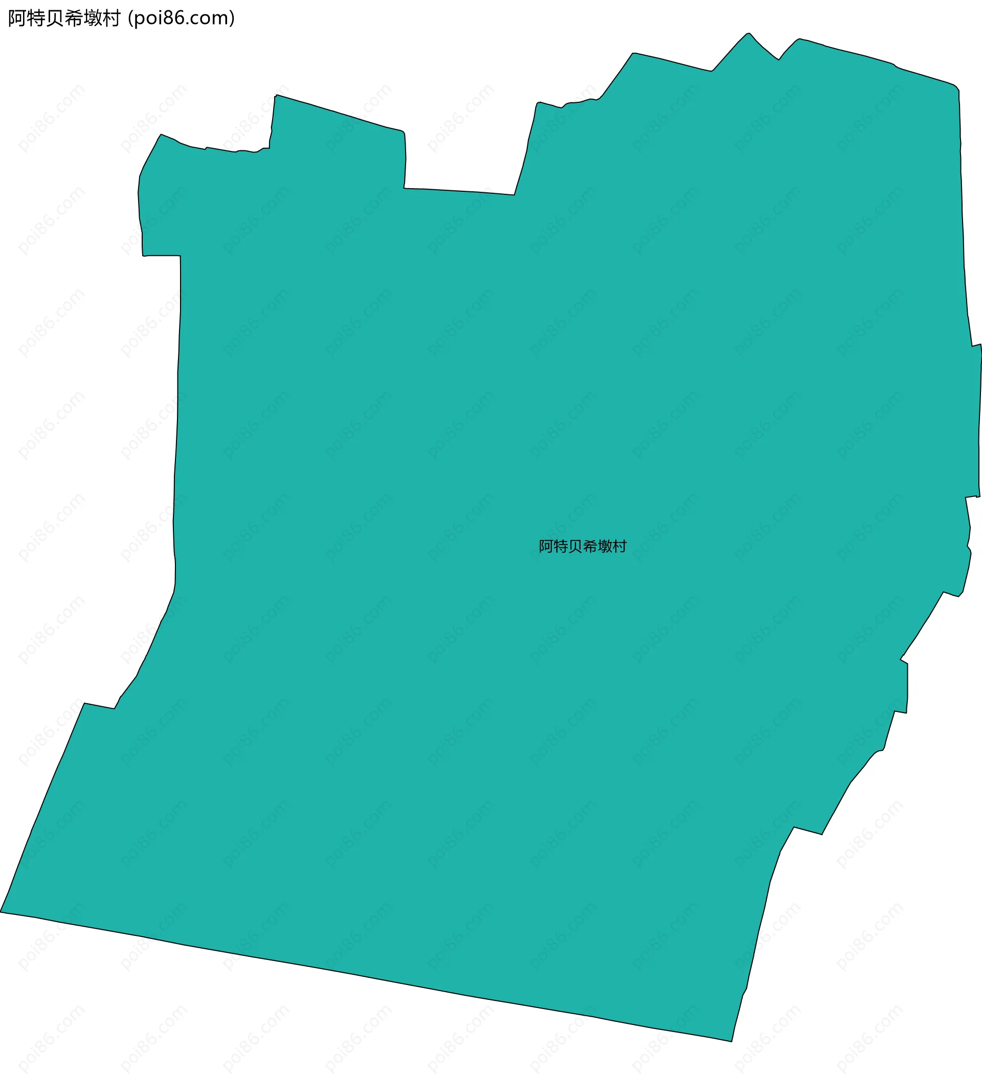 阿特贝希墩村边界地图