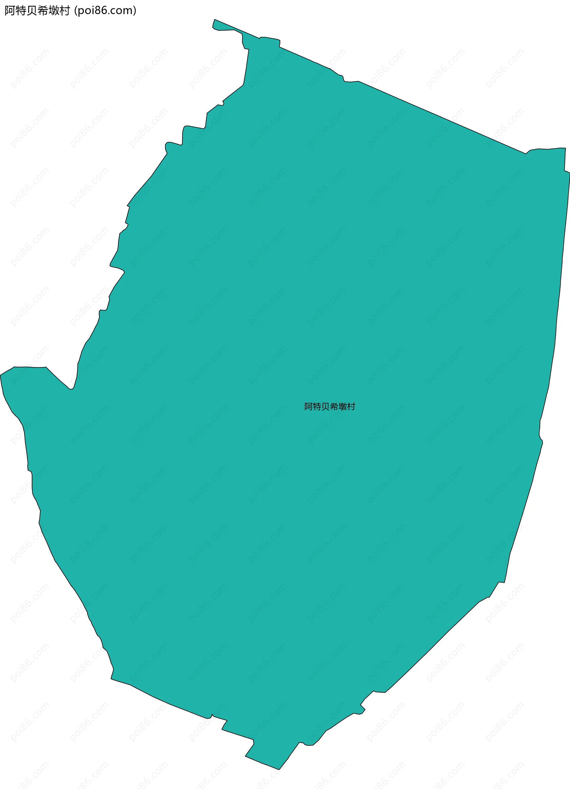阿特贝希墩村边界地图