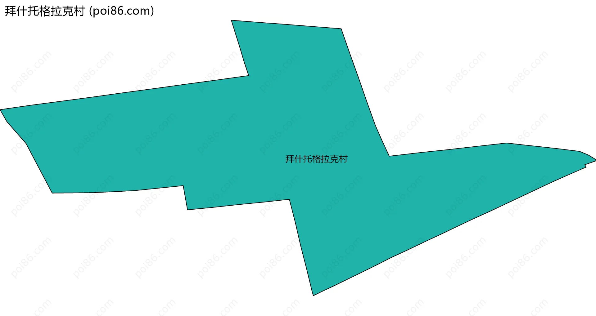 拜什托格拉克村边界地图
