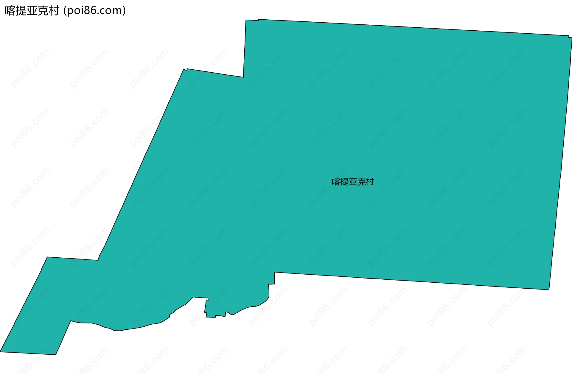喀提亚克村边界地图