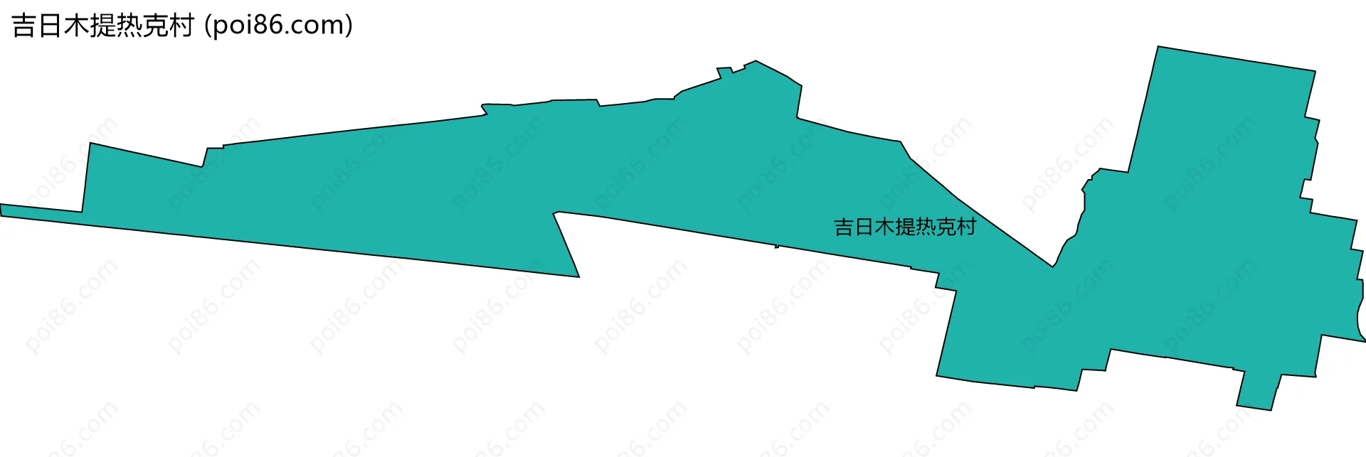 吉日木提热克村边界地图