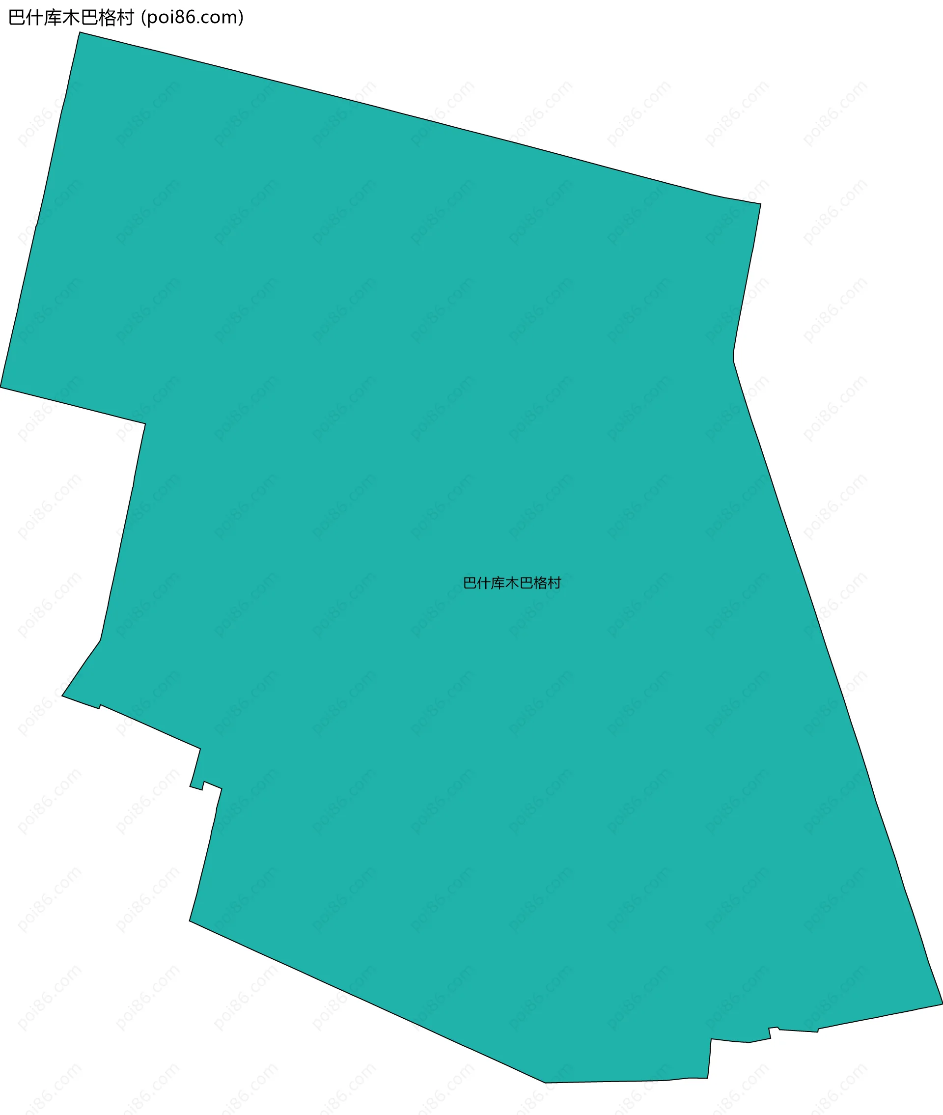 巴什库木巴格村边界地图