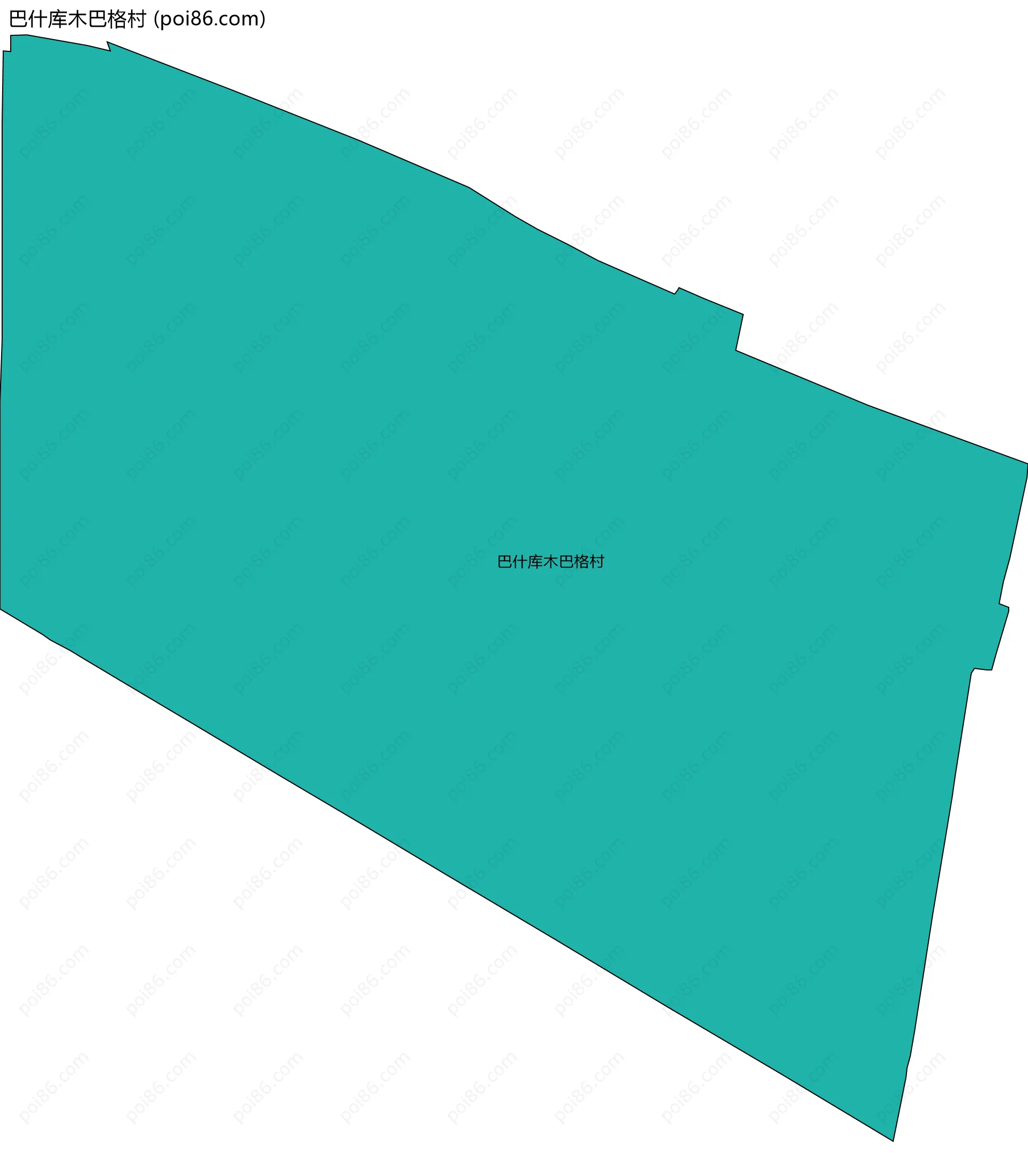 巴什库木巴格村边界地图