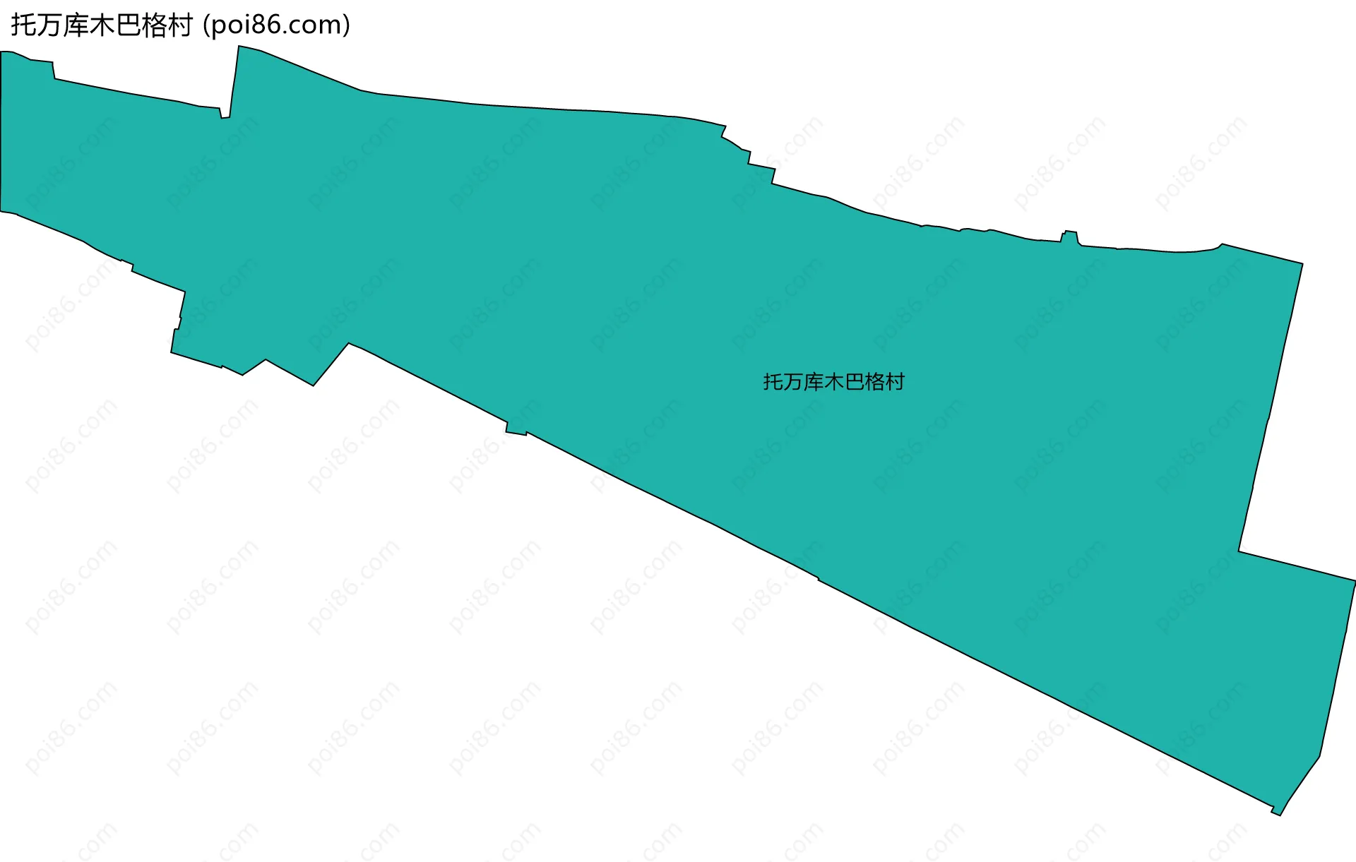 托万库木巴格村边界地图