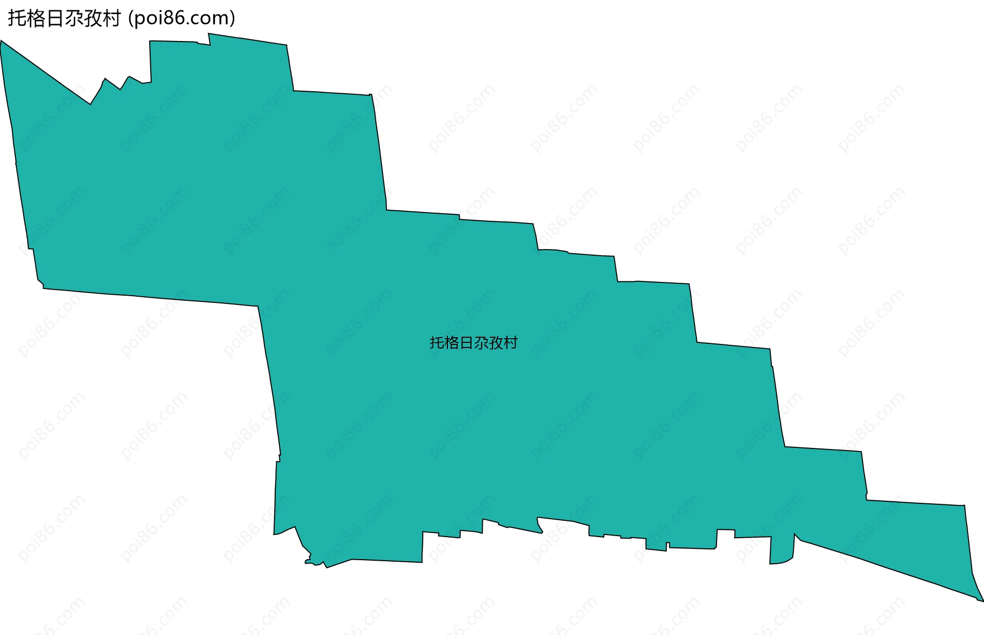 托格日尕孜村边界地图