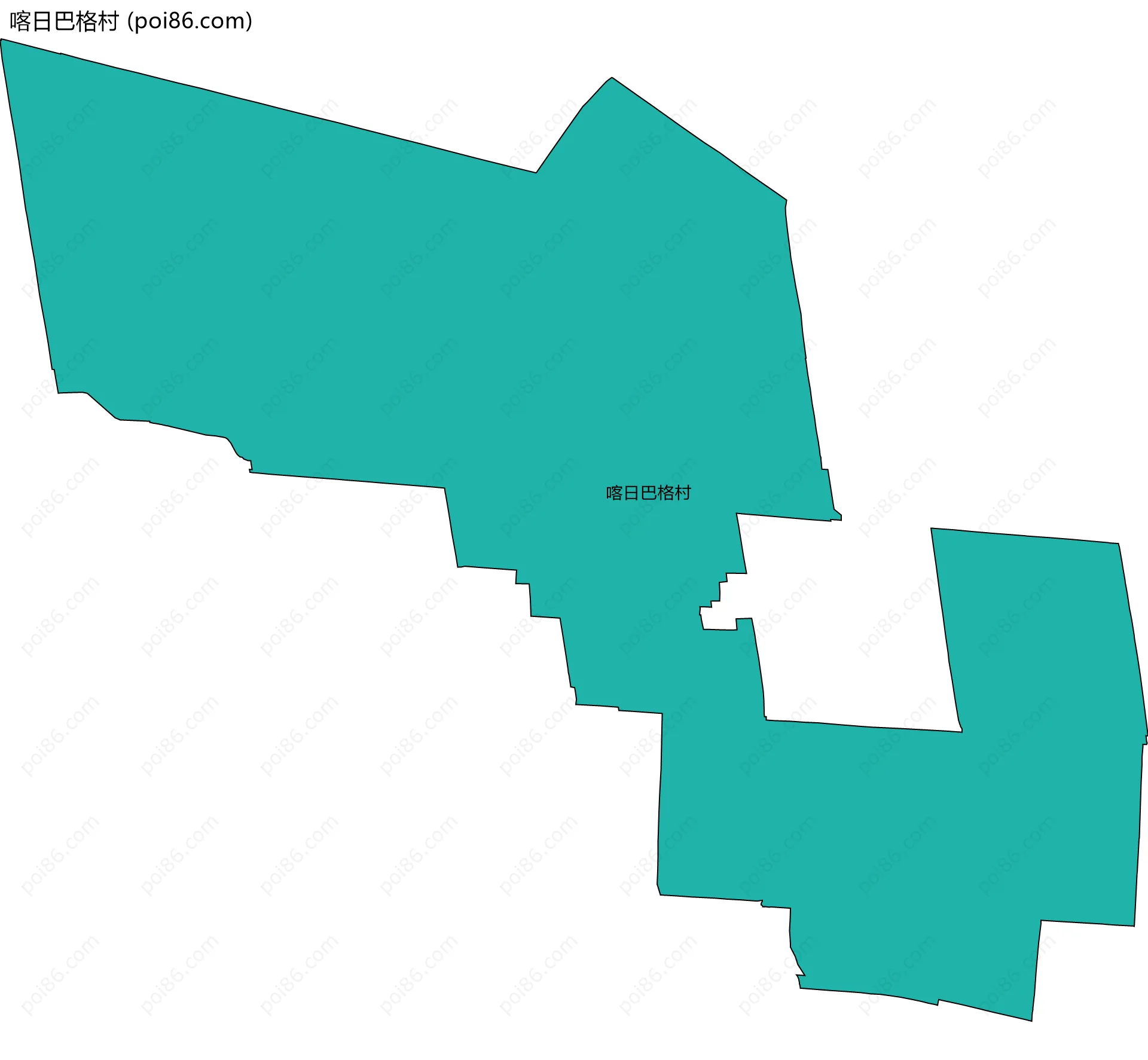 喀日巴格村边界地图