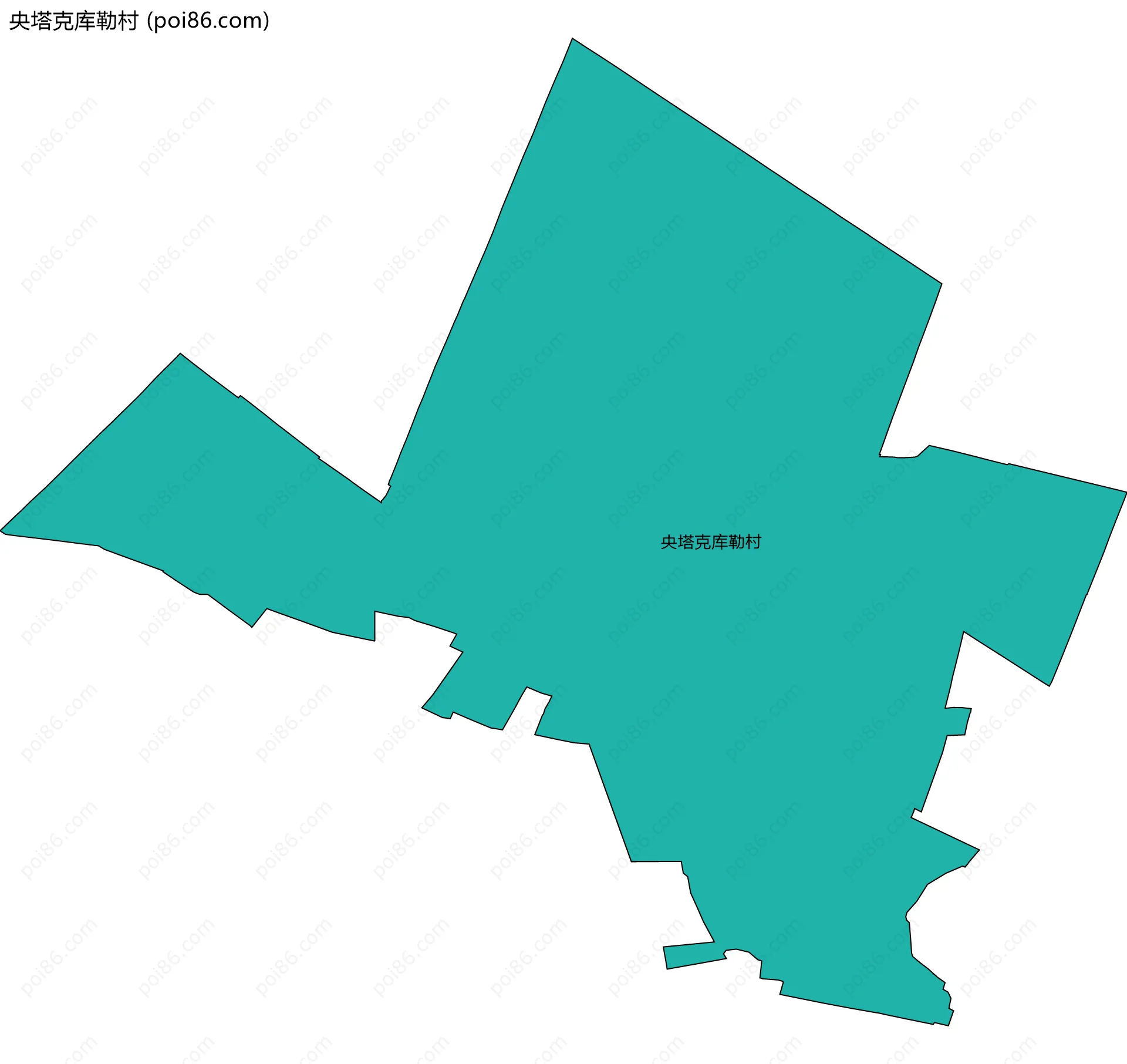 央塔克库勒村边界地图