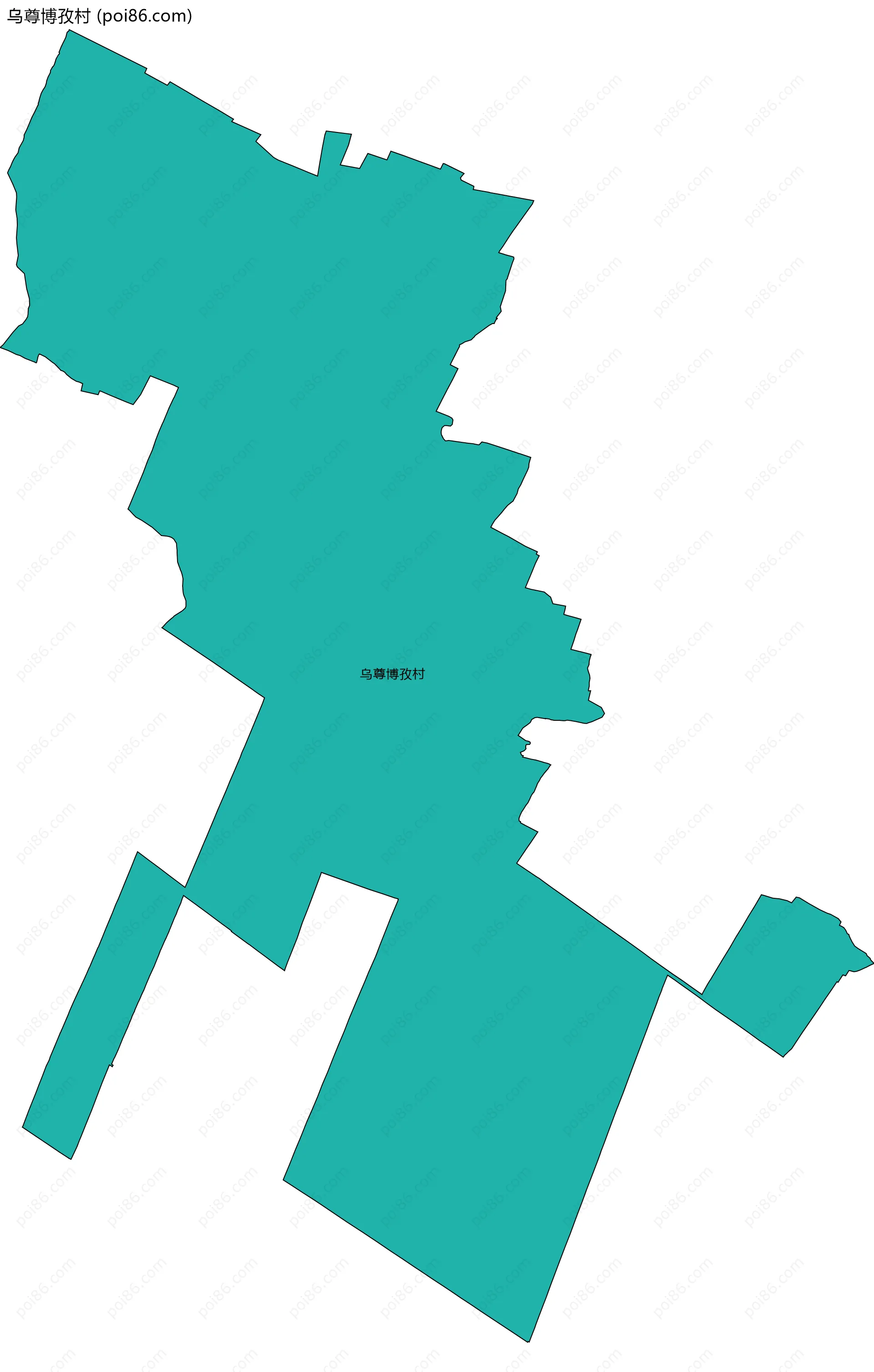 乌尊博孜村边界地图