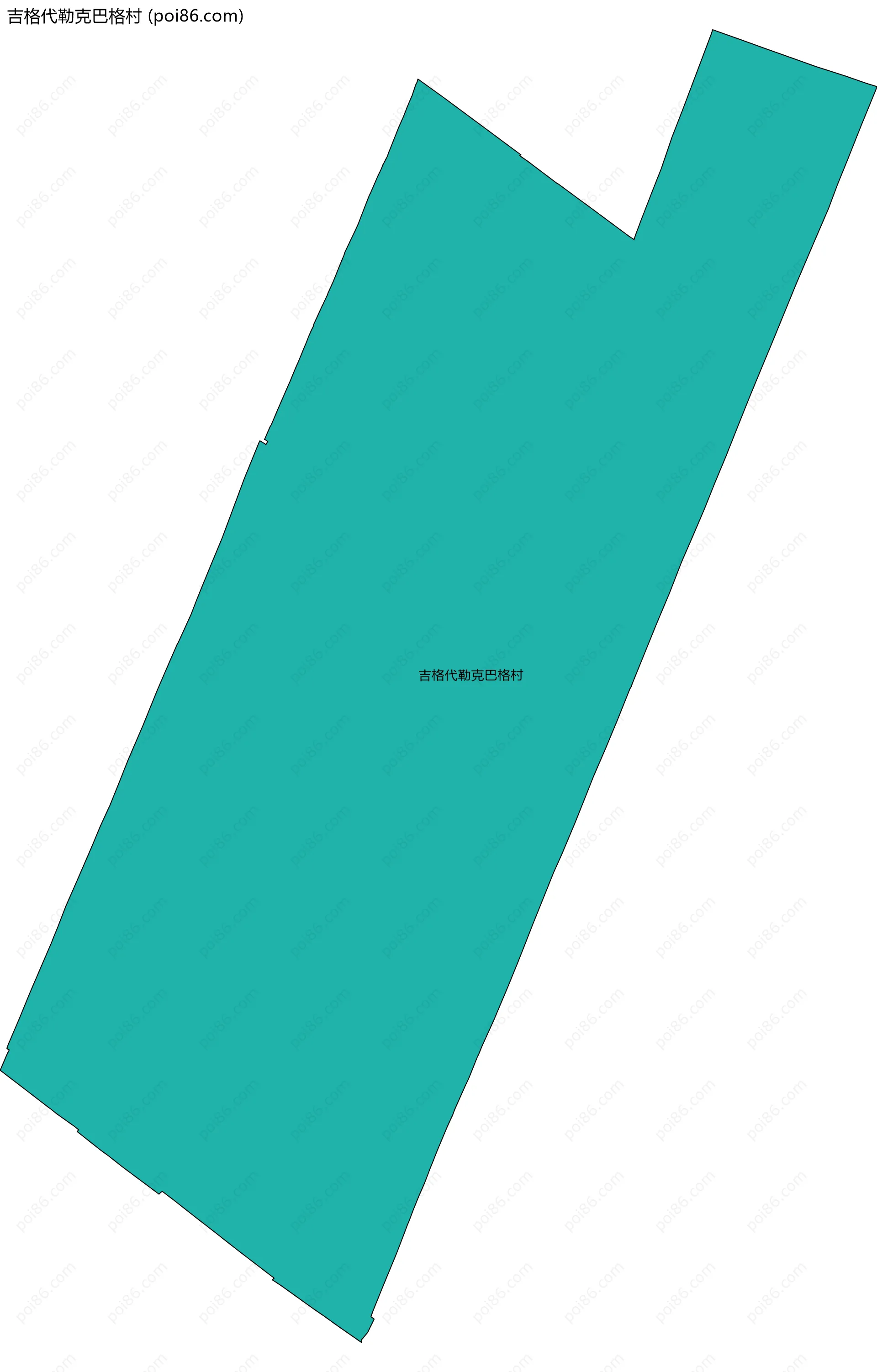 吉格代勒克巴格村边界地图