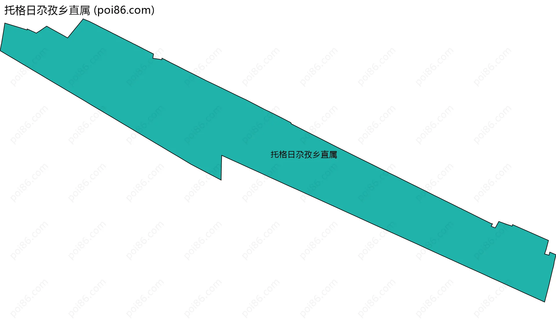 托格日尕孜乡直属边界地图