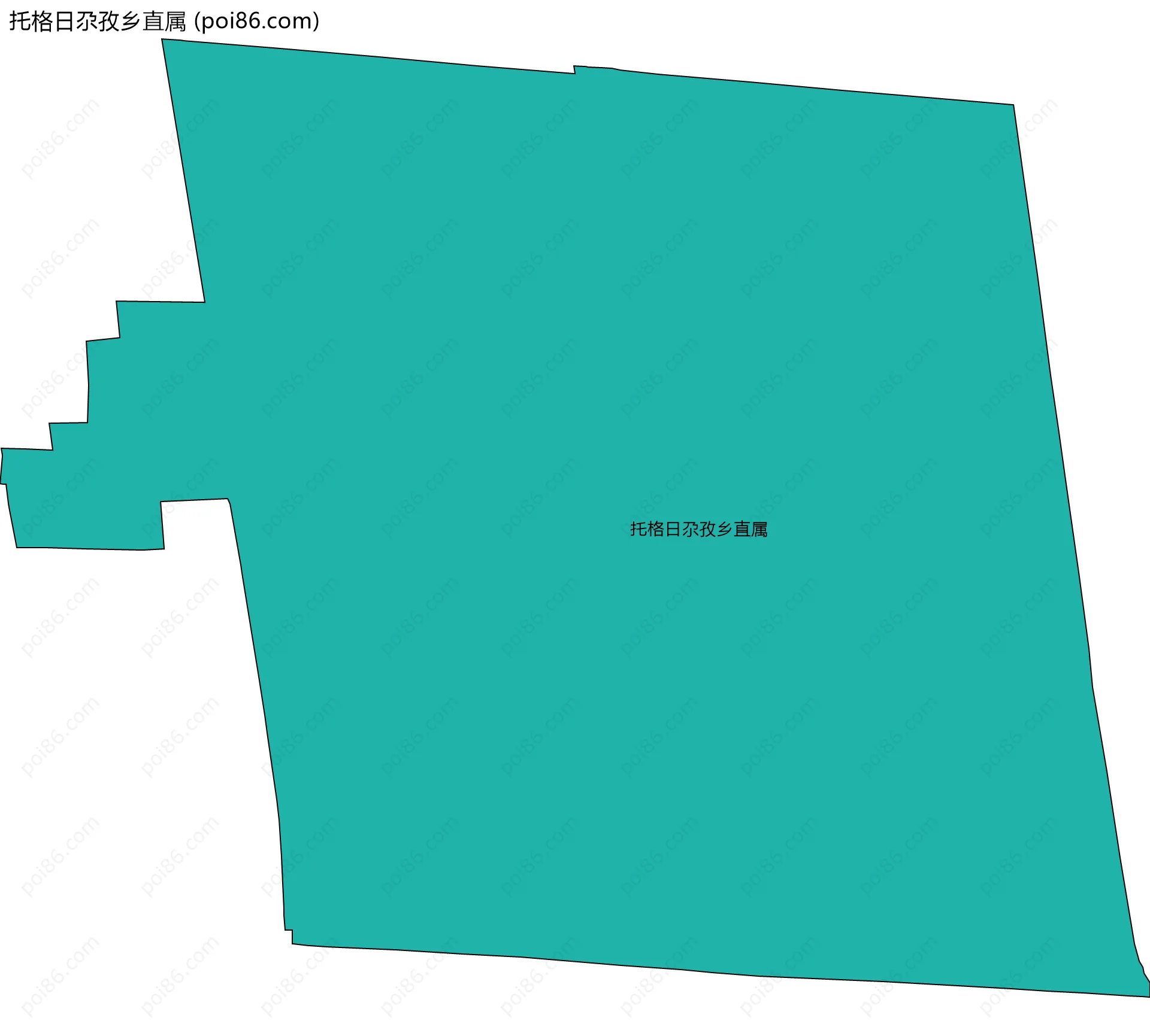 托格日尕孜乡直属边界地图